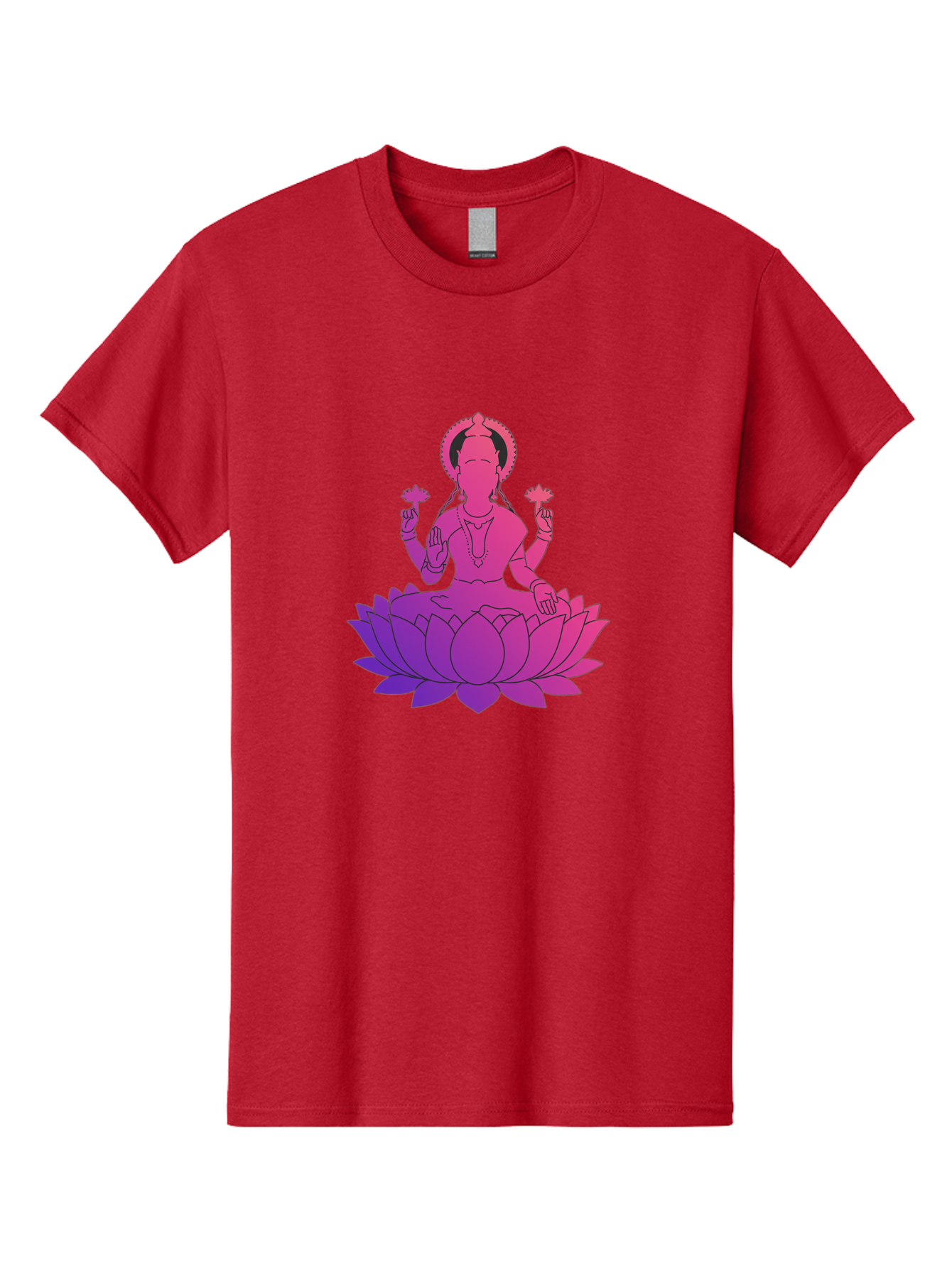 Lotus-Goddess Men'S Graphic Tee, 100% Cotton, Comfortable Casual Summer Wear, Machine Washable, Lotus Flower, Goddess, Meditation, Spirituality, Peace, Serenity, Yoga, Zen, Mindfulness, Sacred Geometry, Lotus Position, Spiritual Awakening Bad282