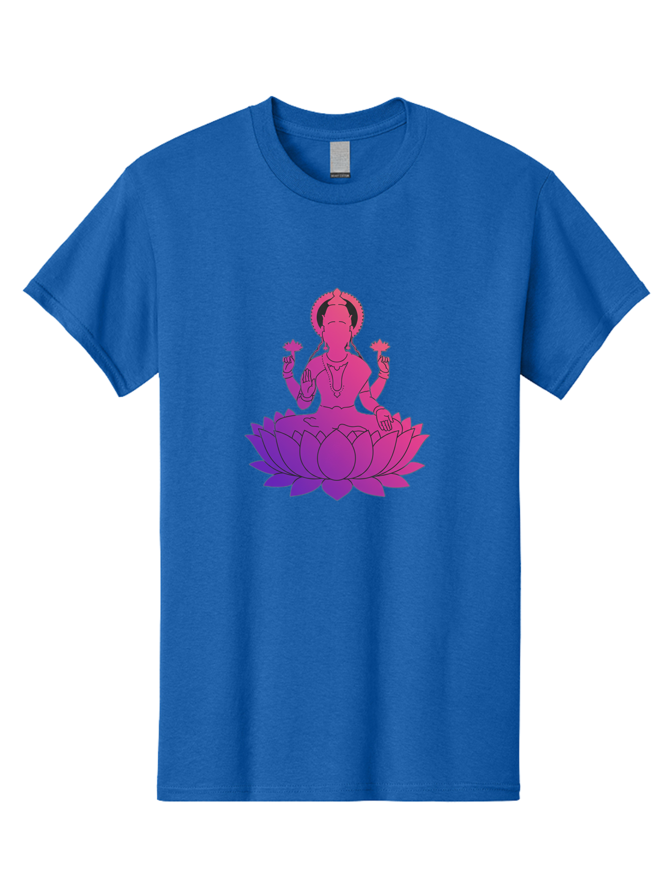 Lotus-Goddess Men'S Graphic Tee, 100% Cotton, Comfortable Casual Summer Wear, Machine Washable, Lotus Flower, Goddess, Meditation, Spirituality, Peace, Serenity, Yoga, Zen, Mindfulness, Sacred Geometry, Lotus Position, Spiritual Awakening Bad282