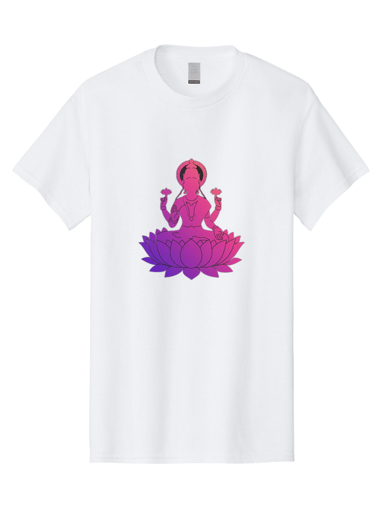 Lotus-Goddess Men'S Graphic Tee, 100% Cotton, Comfortable Casual Summer Wear, Machine Washable, Lotus Flower, Goddess, Meditation, Spirituality, Peace, Serenity, Yoga, Zen, Mindfulness, Sacred Geometry, Lotus Position, Spiritual Awakening Bad282