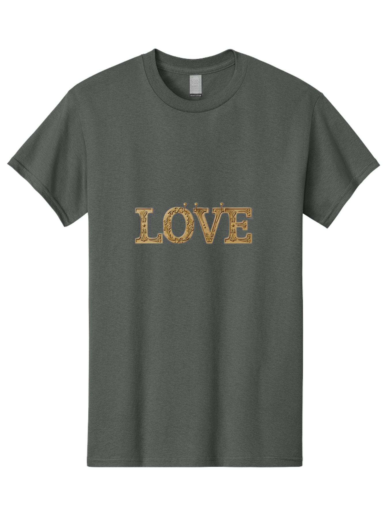 Love Men'S Graphic Tee, 100% Cotton, Comfortable Casual Summer Wear, Machine Washable, Typographic Love, Wooden Letters, Floral Patterns, Decorative Font, Vintage Love, Ornate Design, Romantic Typography, Love Lettering, Decorative Text Bad283