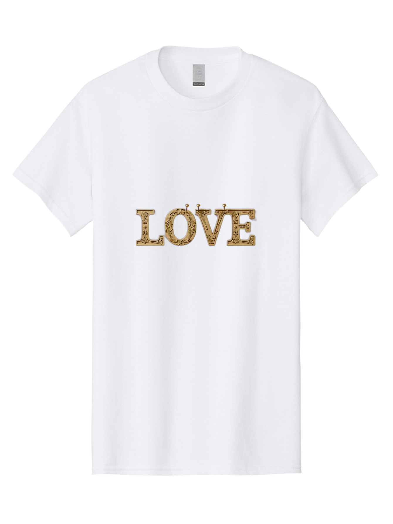 Love Men'S Graphic Tee, 100% Cotton, Comfortable Casual Summer Wear, Machine Washable, Typographic Love, Wooden Letters, Floral Patterns, Decorative Font, Vintage Love, Ornate Design, Romantic Typography, Love Lettering, Decorative Text Bad283