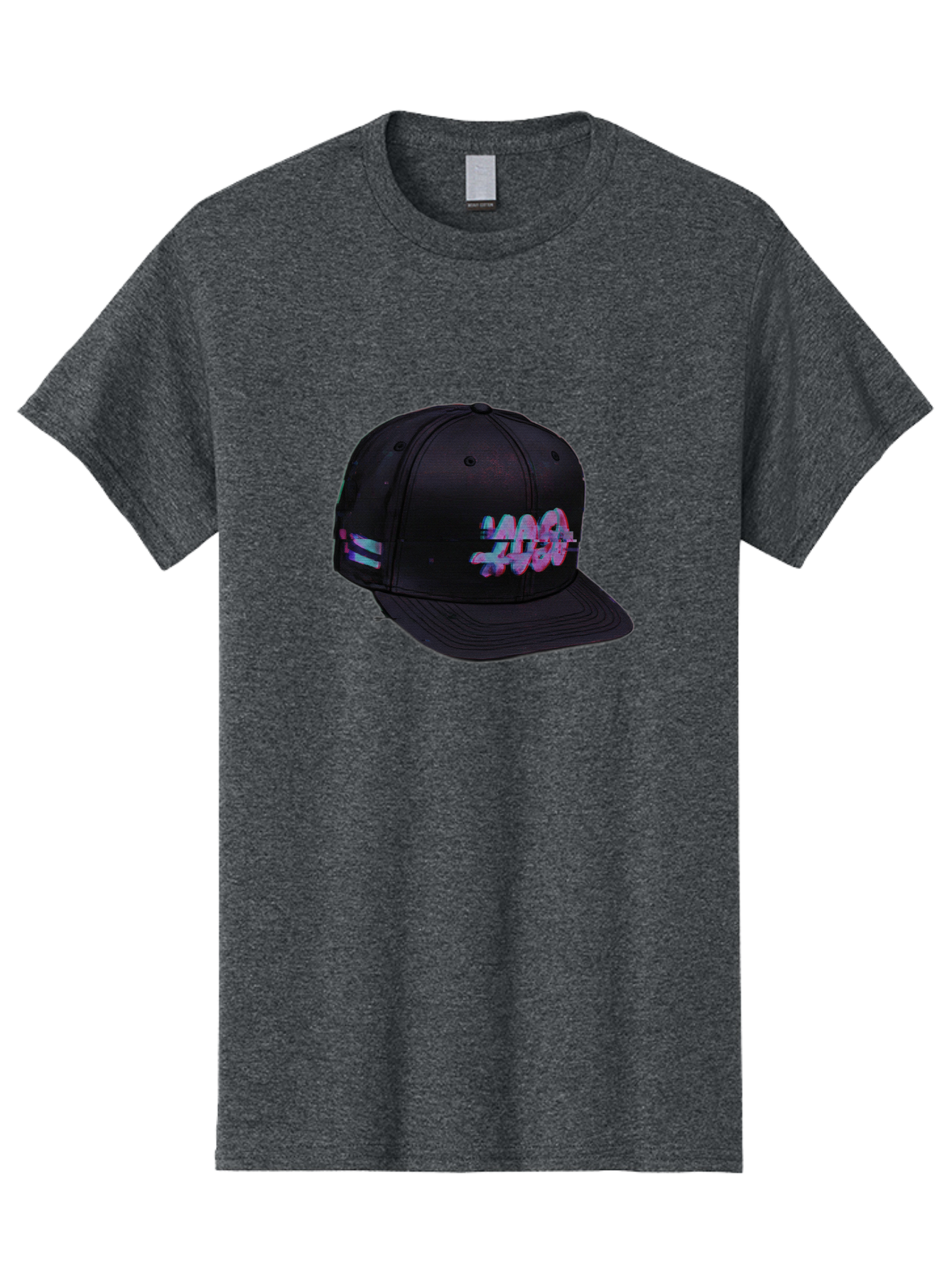 Mad-Club Men'S Graphic Tee, 100% Cotton, Comfortable Casual Summer Wear, Machine Washable, Nasa Baseball Cap, Black Hat, Space Agency Logo, Pastel Colors, Futuristic Design, Streetwear Fashion, Casual Style, Trendy Accessory Bad288