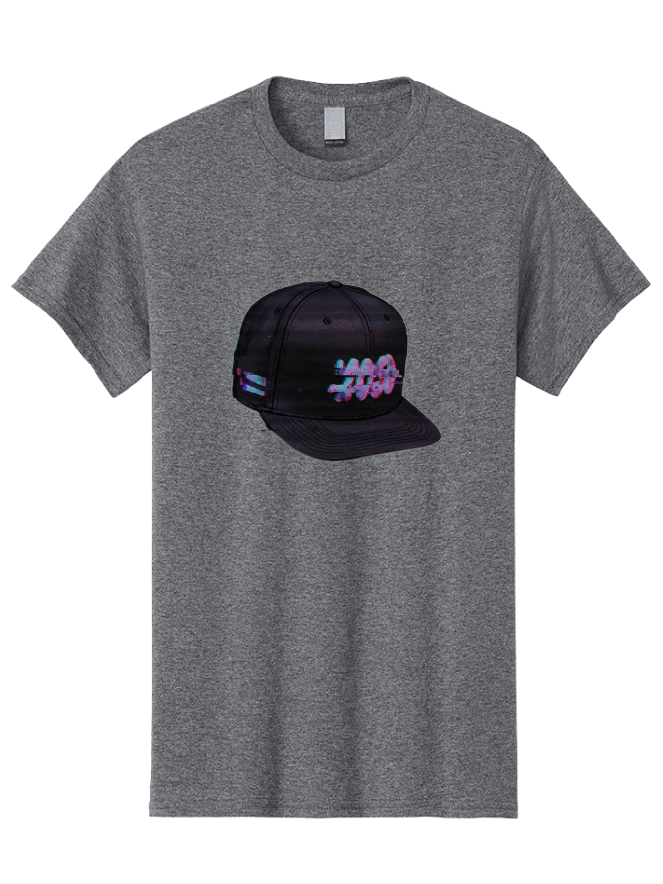 Mad-Club Men'S Graphic Tee, 100% Cotton, Comfortable Casual Summer Wear, Machine Washable, Nasa Baseball Cap, Black Hat, Space Agency Logo, Pastel Colors, Futuristic Design, Streetwear Fashion, Casual Style, Trendy Accessory Bad288