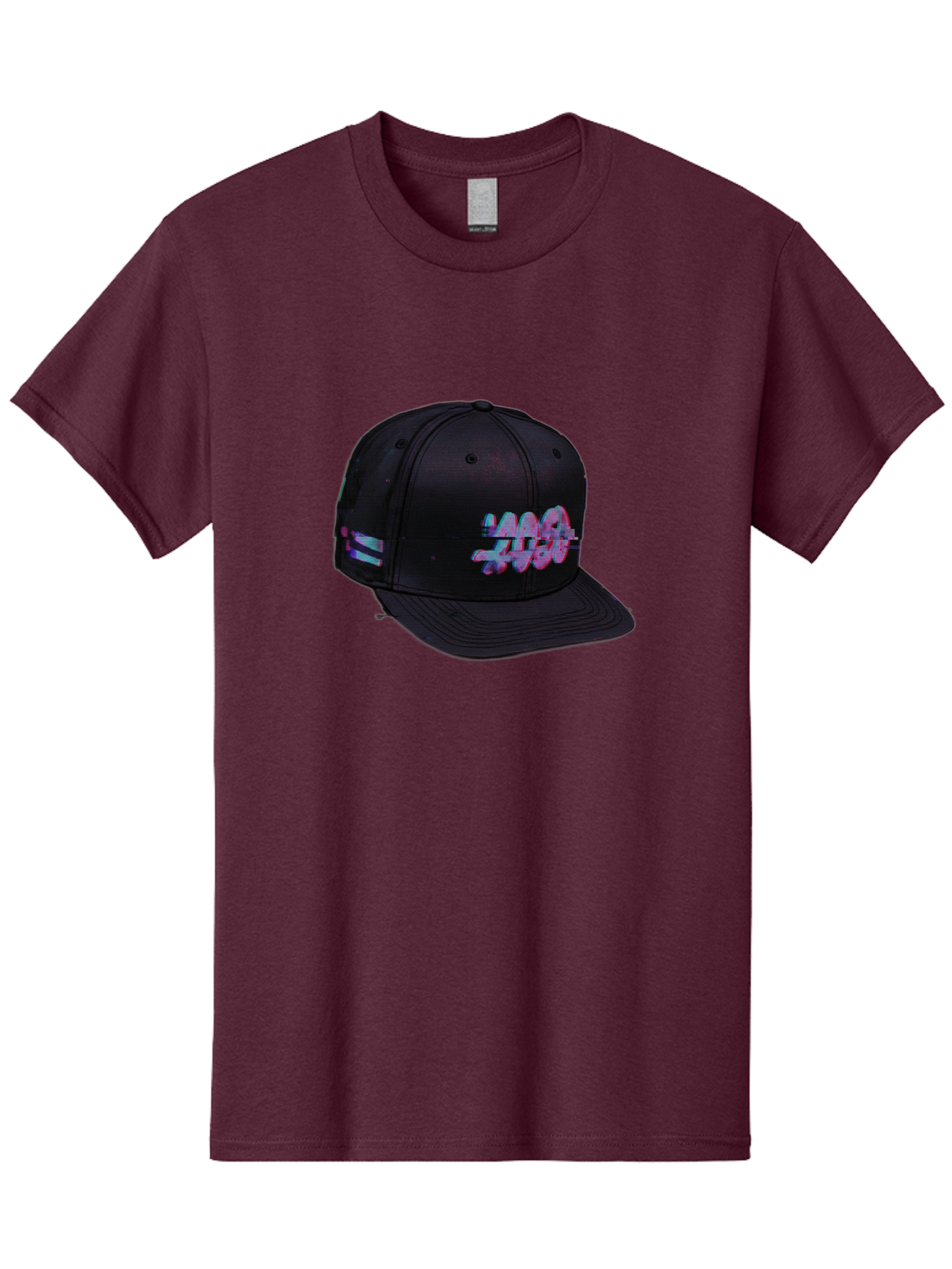 Mad-Club Men'S Graphic Tee, 100% Cotton, Comfortable Casual Summer Wear, Machine Washable, Nasa Baseball Cap, Black Hat, Space Agency Logo, Pastel Colors, Futuristic Design, Streetwear Fashion, Casual Style, Trendy Accessory Bad288