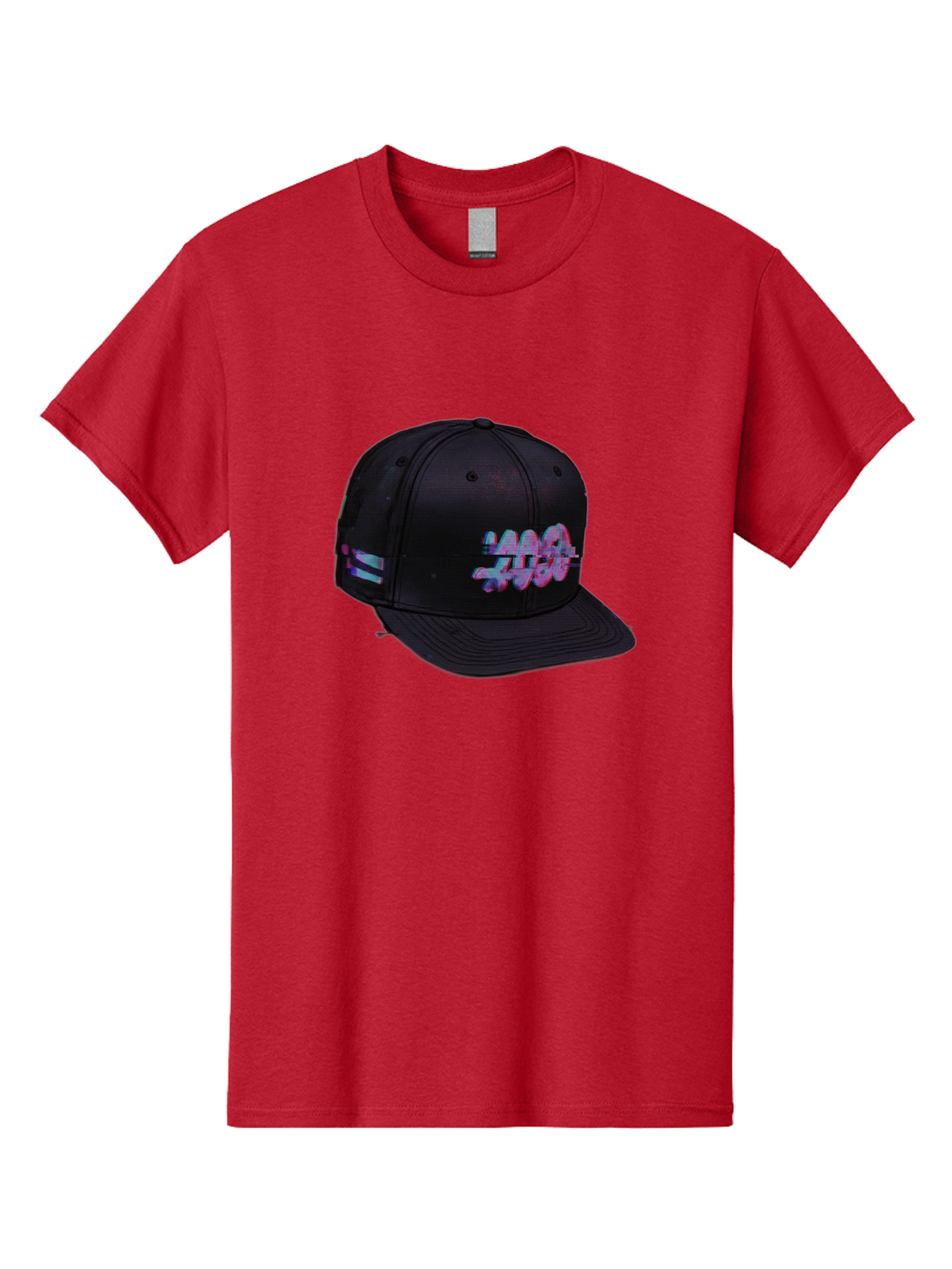 Mad-Club Men'S Graphic Tee, 100% Cotton, Comfortable Casual Summer Wear, Machine Washable, Nasa Baseball Cap, Black Hat, Space Agency Logo, Pastel Colors, Futuristic Design, Streetwear Fashion, Casual Style, Trendy Accessory Bad288