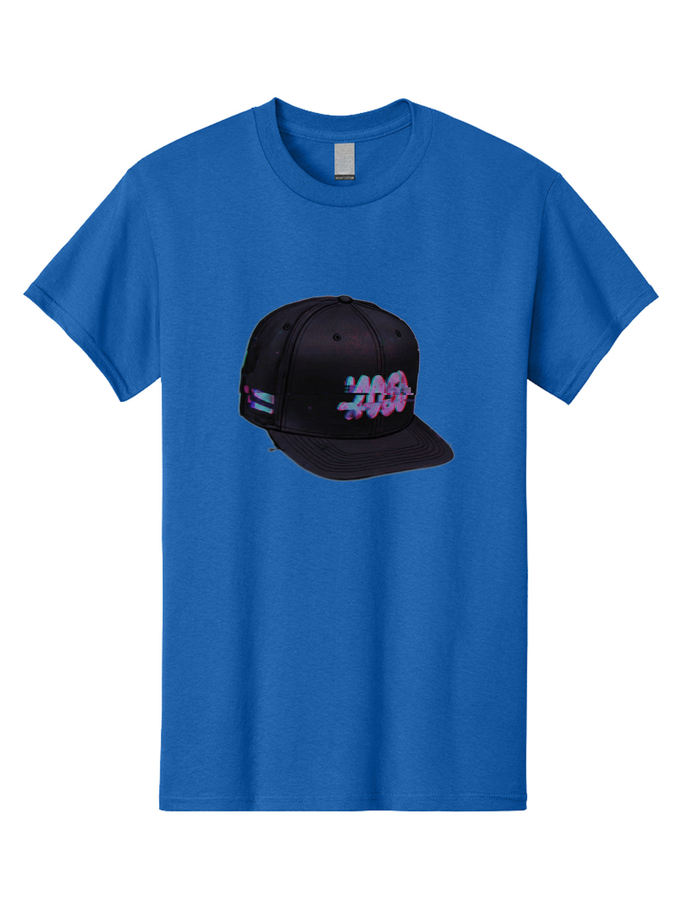 Mad-Club Men'S Graphic Tee, 100% Cotton, Comfortable Casual Summer Wear, Machine Washable, Nasa Baseball Cap, Black Hat, Space Agency Logo, Pastel Colors, Futuristic Design, Streetwear Fashion, Casual Style, Trendy Accessory Bad288