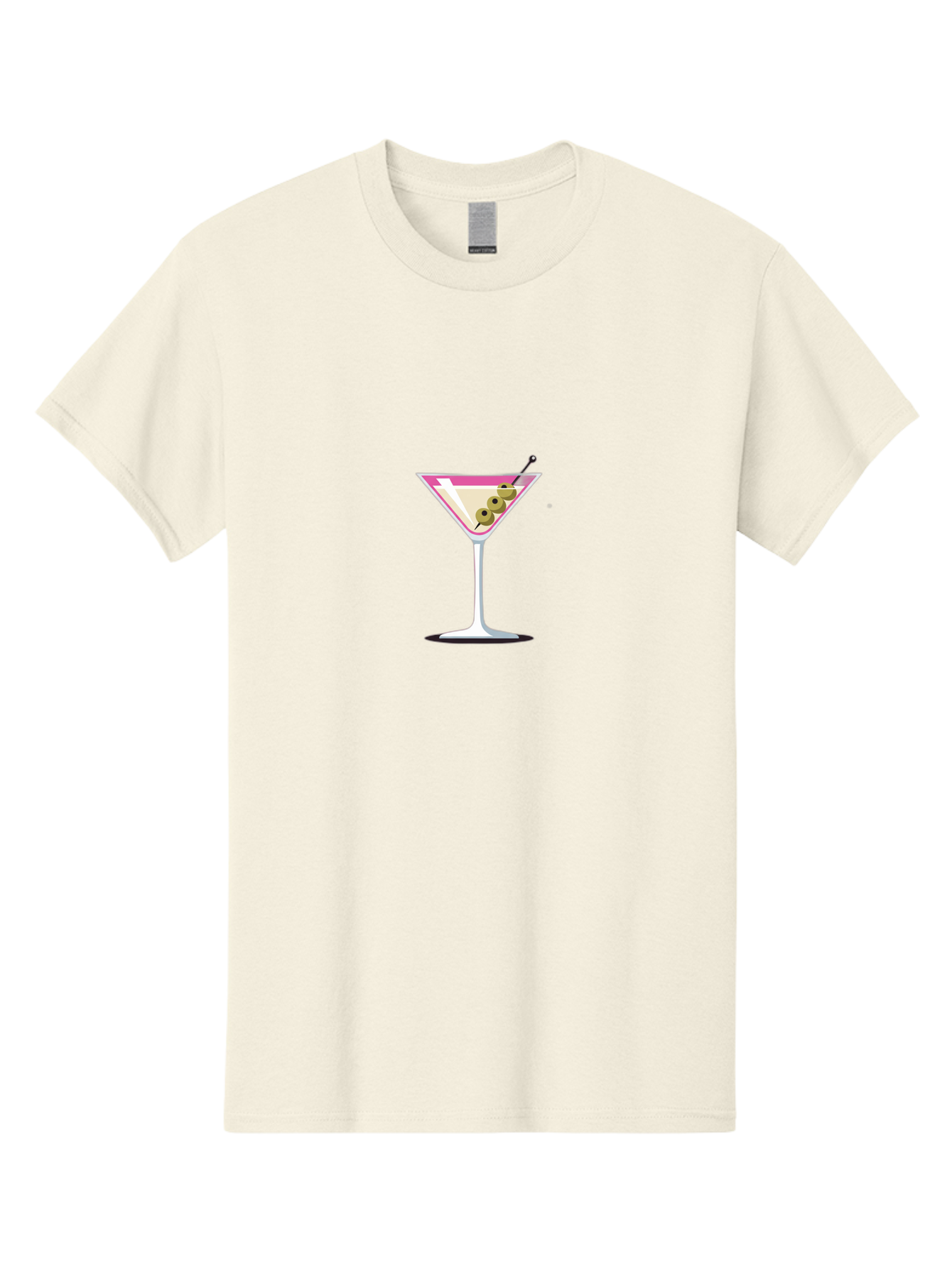 Martini-Glass-3 Men'S Graphic Tee, 100% Cotton, Comfortable Casual Summer Wear, Machine Washable, Martini Glass, Cocktail, Olive Garnish, Sophisticated Drink, Elegant, Luxury, Classic Cocktail, Martini, Green Olives, Cocktail Party, Upscale Bad303