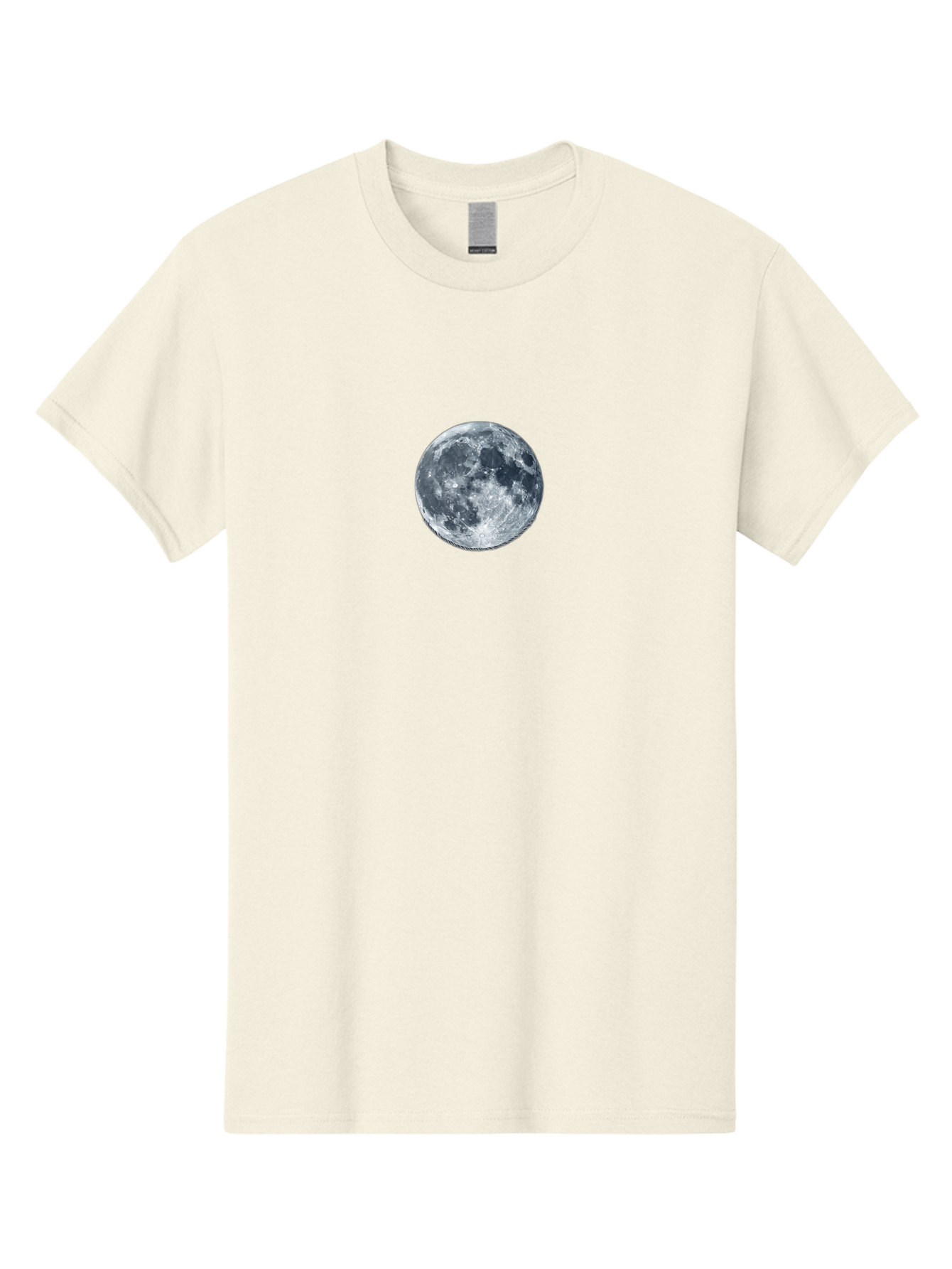 Moon Men'S Graphic Tee, 100% Cotton, Comfortable Casual Summer Wear, Machine Washable, Full Moon, Lunar Surface, Craters, Space, Astronomy, Night Sky, Celestial Body, Moonlight, Lunar Phases Bad337