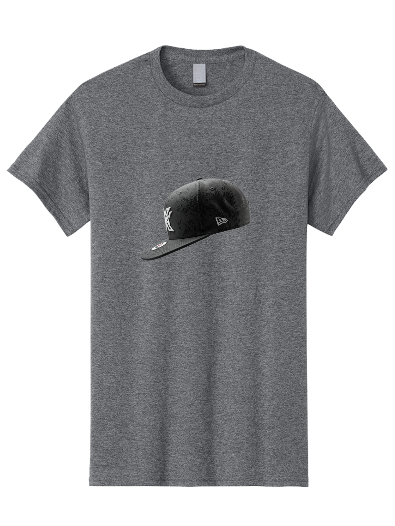 New-York-Yankees-Baseball-Cap Men'S Graphic Tee, 100% Cotton, Comfortable Casual Summer Wear, Machine Washable, New York Yankees Baseball Cap, Black Cap With White Logo, New Era Cap, Baseball Hat, Sports Fashion, Ny Logo, Mlb Merchandise, Bad372