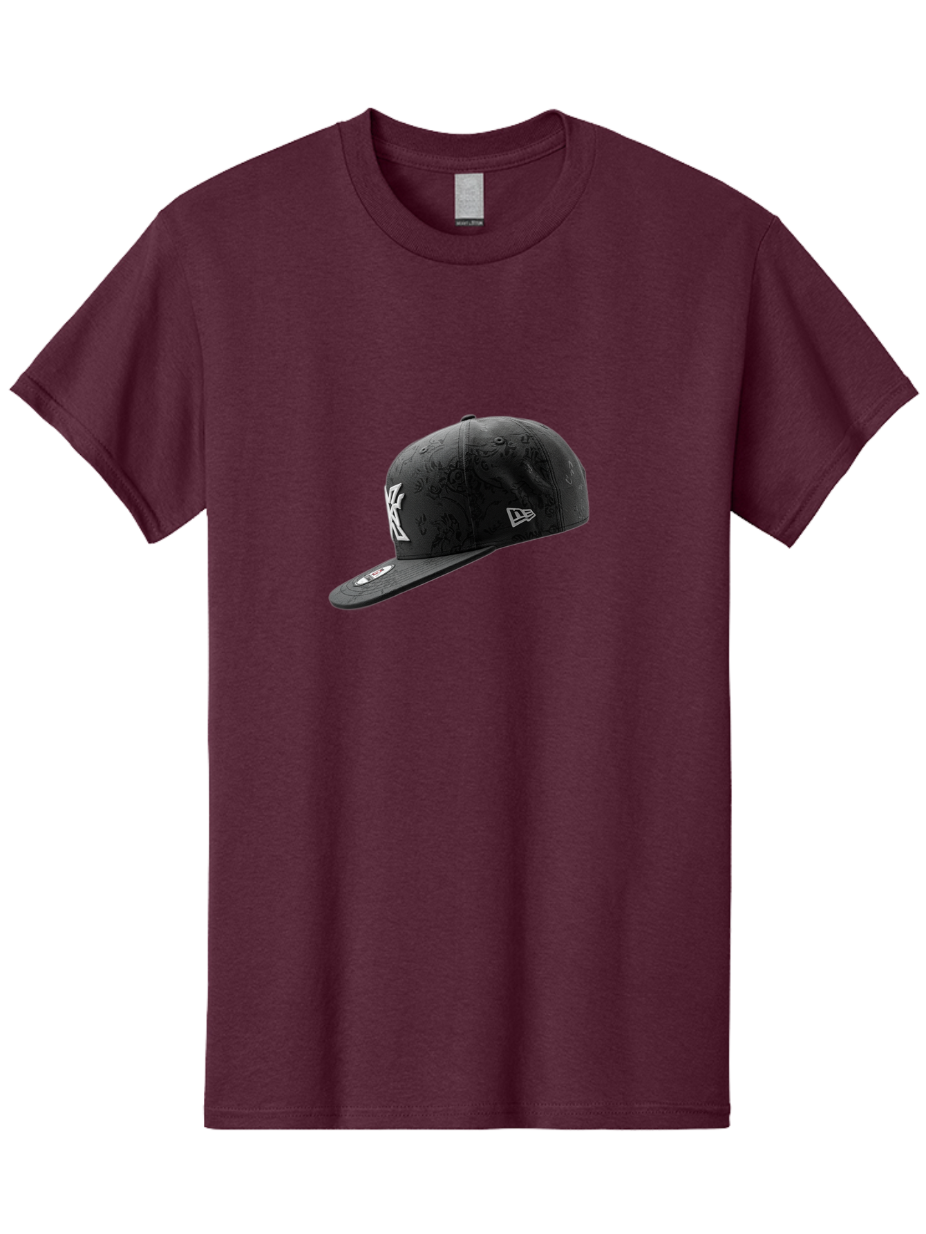 New-York-Yankees-Baseball-Cap Men'S Graphic Tee, 100% Cotton, Comfortable Casual Summer Wear, Machine Washable, New York Yankees Baseball Cap, Black Cap With White Logo, New Era Cap, Baseball Hat, Sports Fashion, Ny Logo, Mlb Merchandise, Bad372