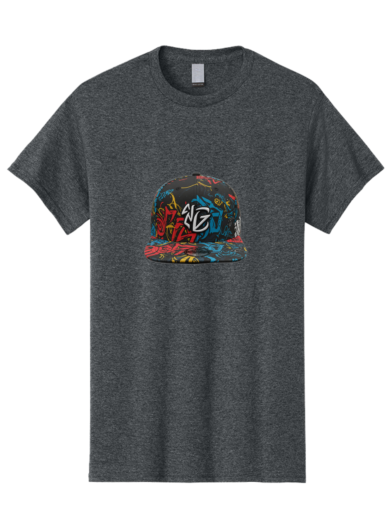 Ng-Baseball-Cap Men'S Graphic Tee, 100% Cotton, Comfortable Casual Summer Wear, Machine Washable, Graffiti Hat, Streetwear Fashion, Urban Style, Multicolored Cap, Ng Logo, Bold Graphics, Snapback Hat, Trendy Headwear, Casual Wear Bad373