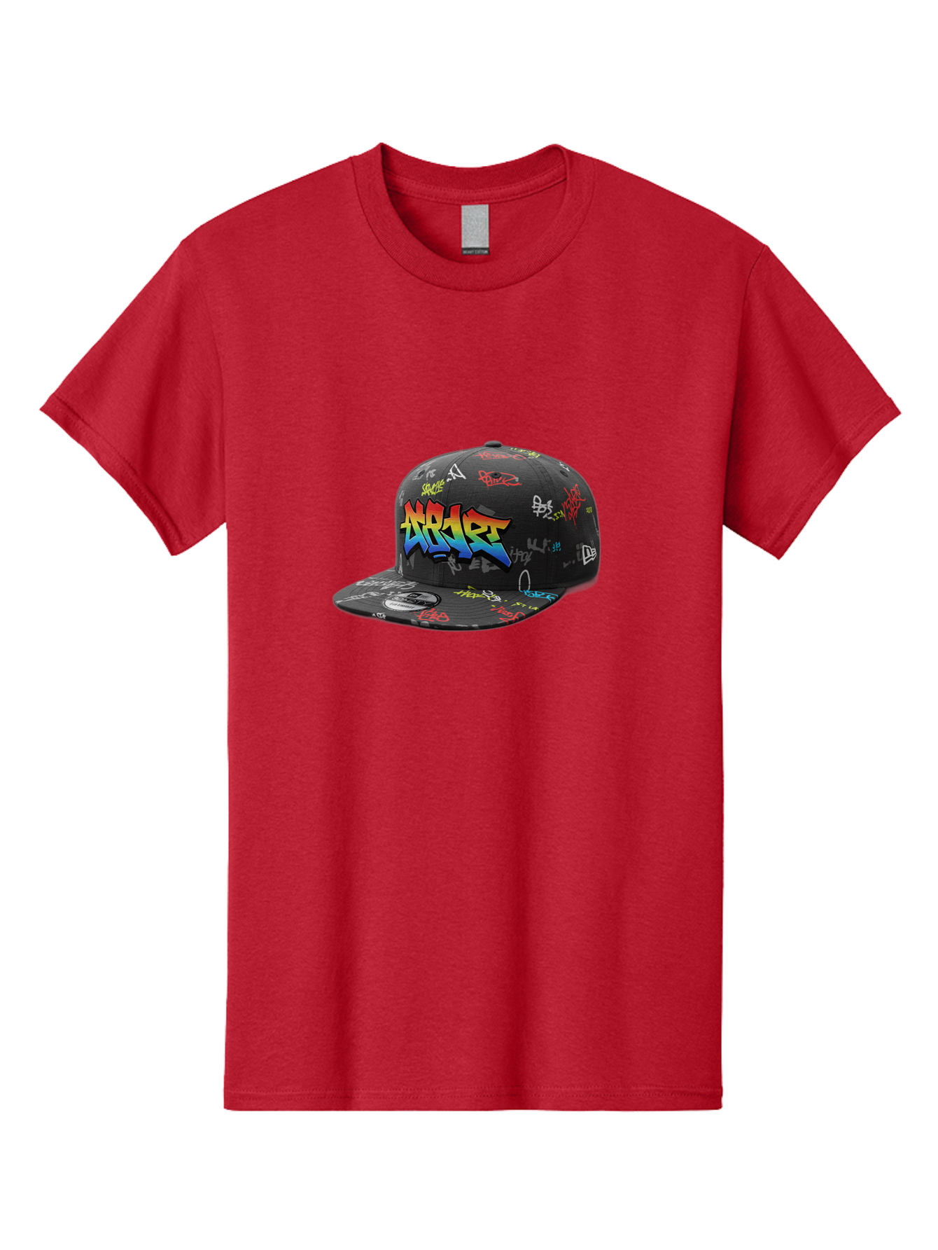 Nike-Air Men'S Graphic Tee, 100% Cotton, Comfortable Casual Summer Wear, Machine Washable, Nike Air Graffiti Hat, Streetwear Fashion, Basketball Cap, Urban Style, Colorful Design, Graffiti Art, New Era, Sportswear, Hip Hop Culture, Bad375