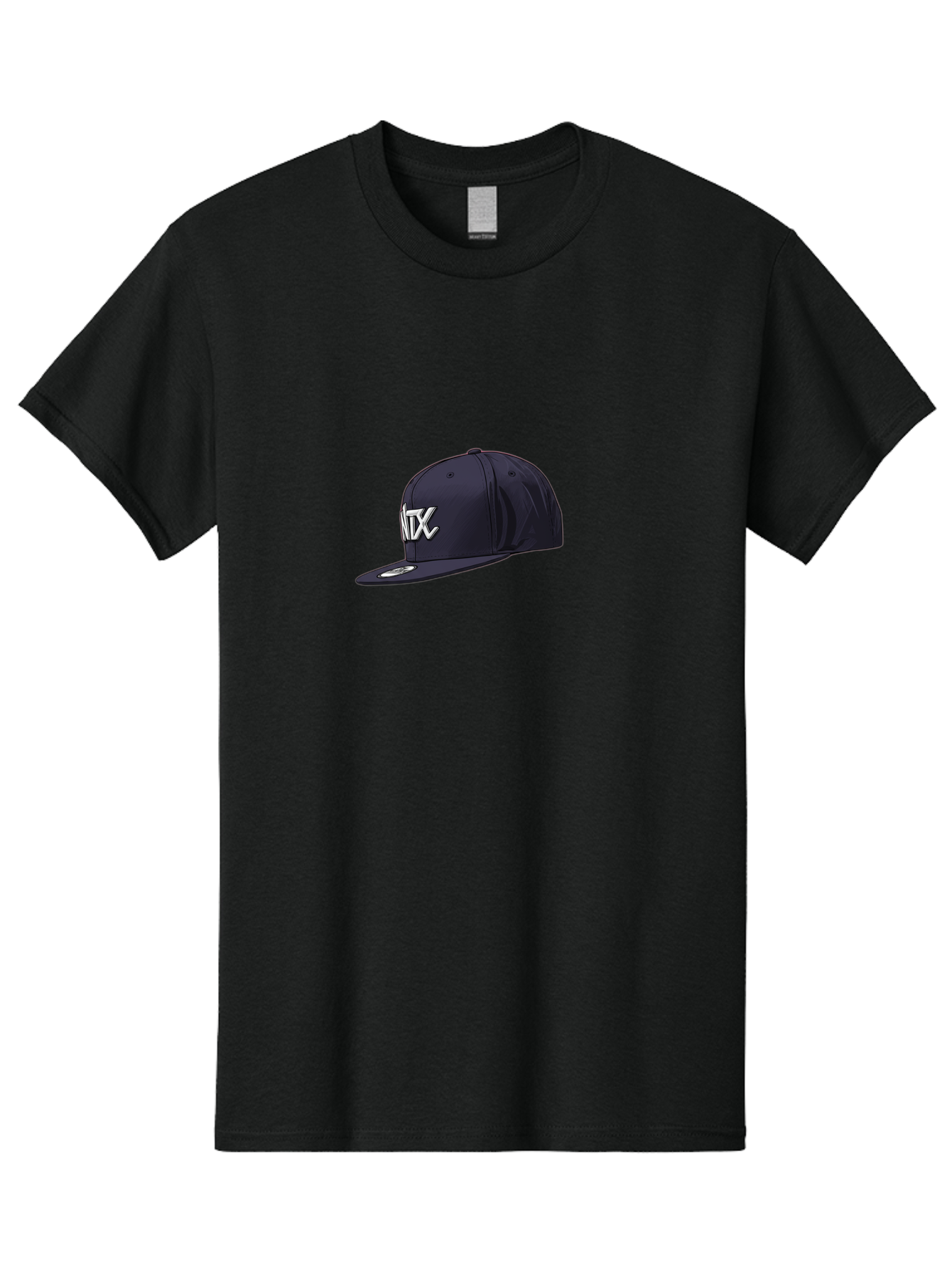 Ntx-Baseball-Cap Men'S Graphic Tee, 100% Cotton, Comfortable Casual Summer Wear, Machine Washable, Ntx Logo, Baseball Cap, Navy Blue Cap, White Logo, Sports Apparel, Streetwear Fashion, Casual Wear, Hat With Logo Bad377