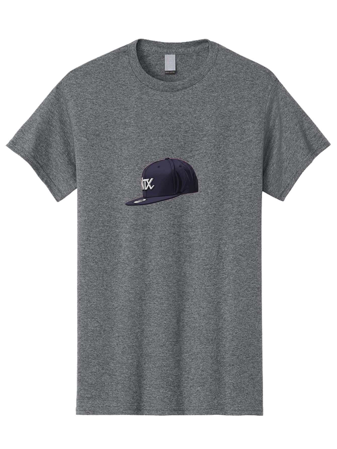 Ntx-Baseball-Cap Men'S Graphic Tee, 100% Cotton, Comfortable Casual Summer Wear, Machine Washable, Ntx Logo, Baseball Cap, Navy Blue Cap, White Logo, Sports Apparel, Streetwear Fashion, Casual Wear, Hat With Logo Bad377