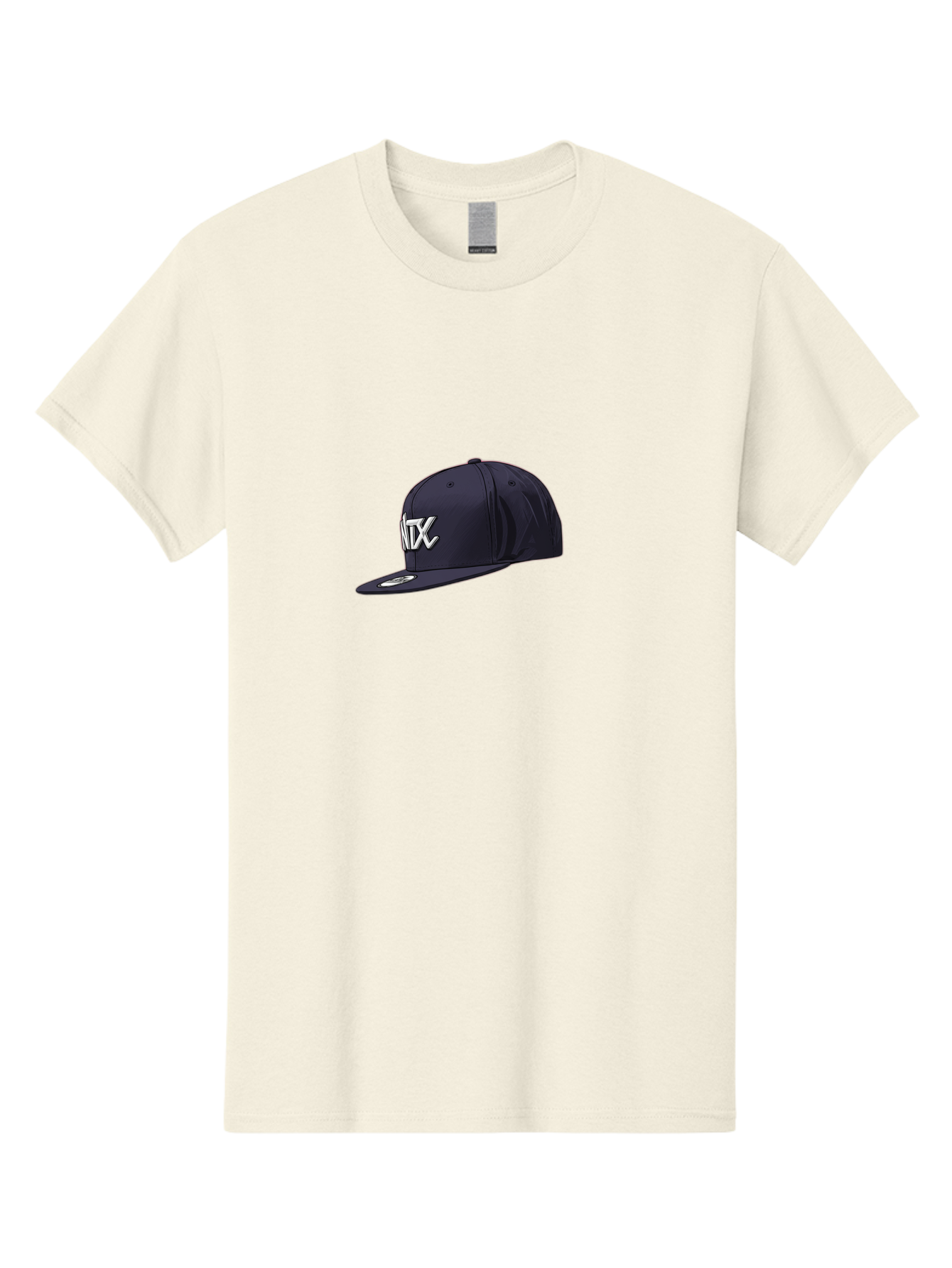 Ntx-Baseball-Cap Men'S Graphic Tee, 100% Cotton, Comfortable Casual Summer Wear, Machine Washable, Ntx Logo, Baseball Cap, Navy Blue Cap, White Logo, Sports Apparel, Streetwear Fashion, Casual Wear, Hat With Logo Bad377