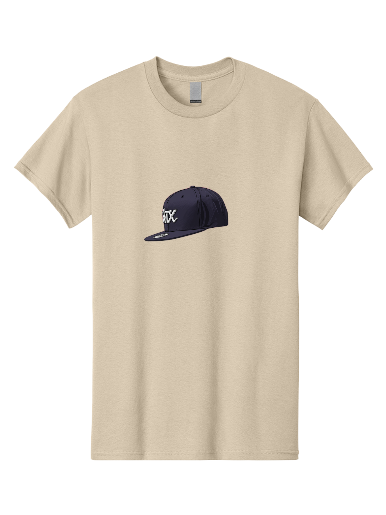 Ntx-Baseball-Cap Men'S Graphic Tee, 100% Cotton, Comfortable Casual Summer Wear, Machine Washable, Ntx Logo, Baseball Cap, Navy Blue Cap, White Logo, Sports Apparel, Streetwear Fashion, Casual Wear, Hat With Logo Bad377