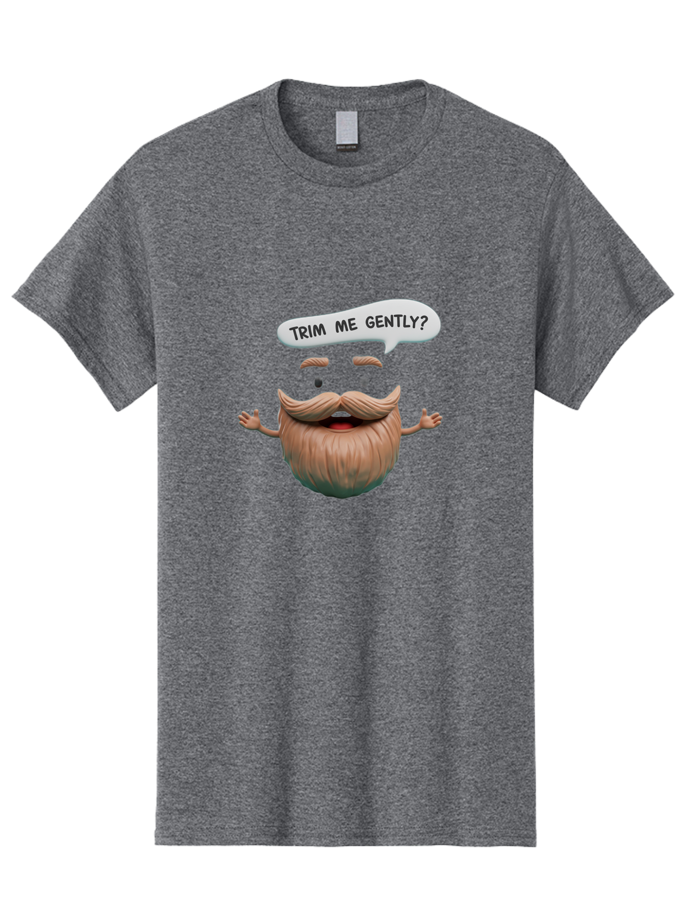 Onion-With-Mustache Men'S Graphic Tee, 100% Cotton, Comfortable Casual Summer Wear, Machine Washable, Onion With A Face, Humorous Illustration, Cartoon Character, Funny Vegetable, Whimsical Design, Quirky Art, Beard And Mustache, Bad383