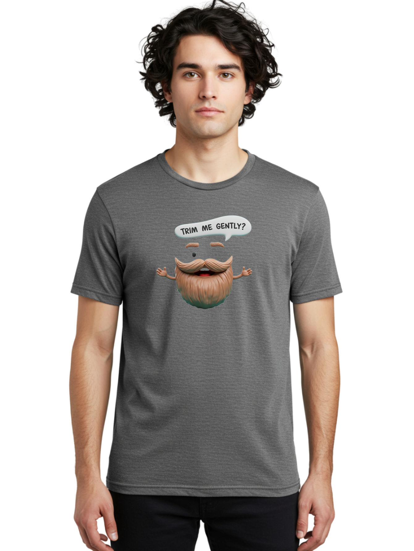 Onion-With-Mustache Men'S Graphic Tee, 100% Cotton, Comfortable Casual Summer Wear, Machine Washable, Onion With A Face, Humorous Illustration, Cartoon Character, Funny Vegetable, Whimsical Design, Quirky Art, Beard And Mustache, Bad383