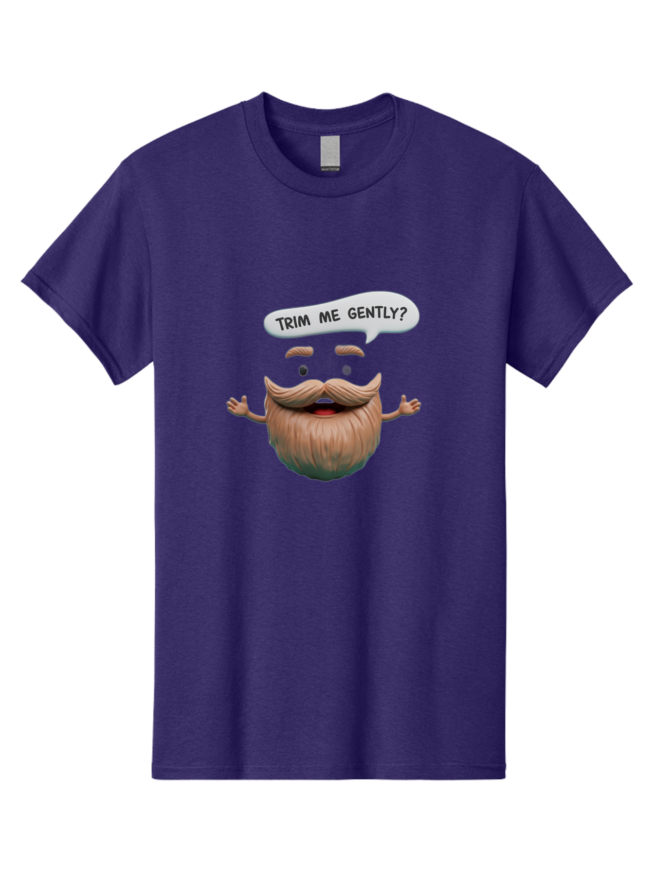 Onion-With-Mustache Men'S Graphic Tee, 100% Cotton, Comfortable Casual Summer Wear, Machine Washable, Onion With A Face, Humorous Illustration, Cartoon Character, Funny Vegetable, Whimsical Design, Quirky Art, Beard And Mustache, Bad383