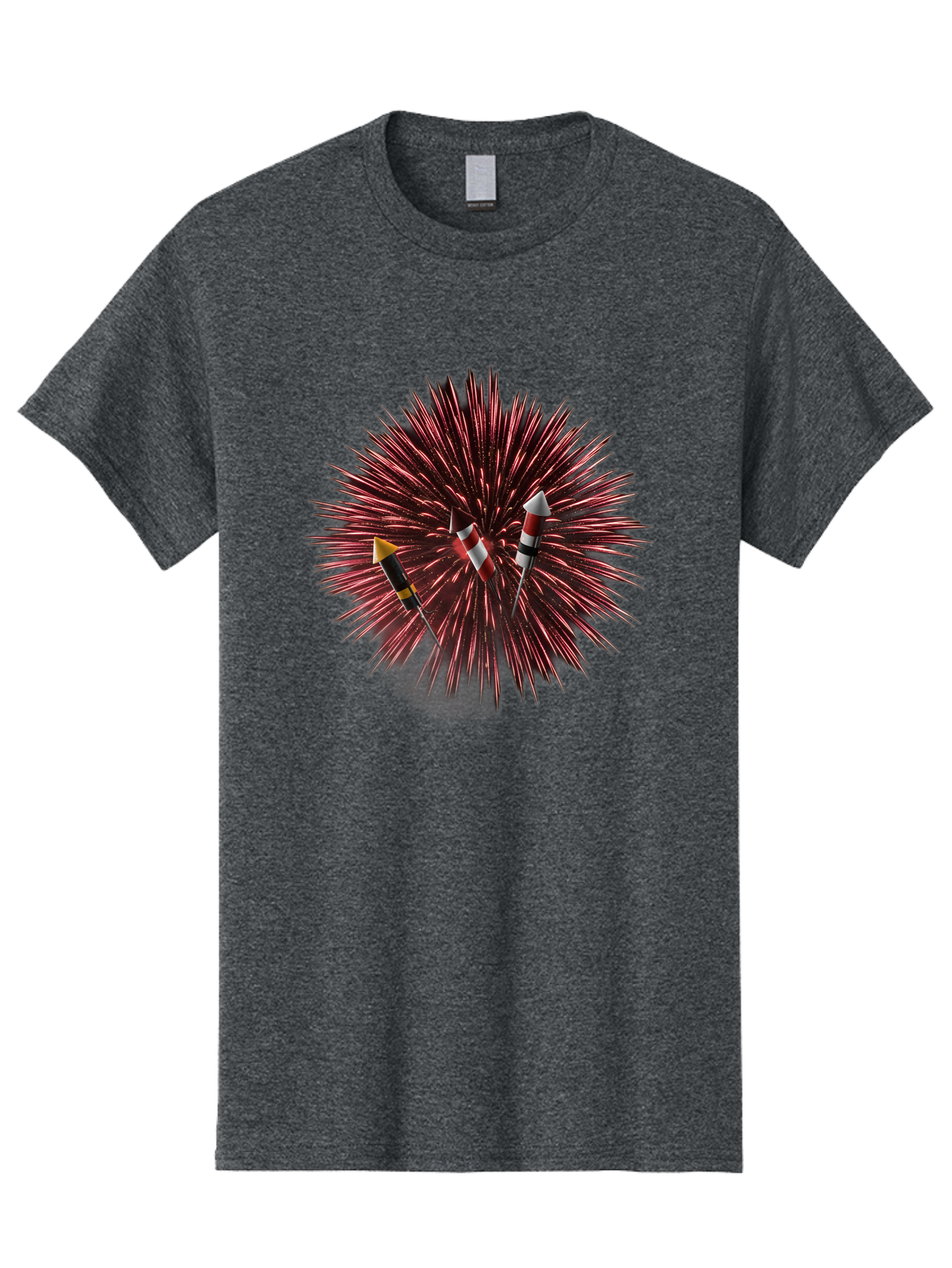 Party-Poppers Men'S Graphic Tee, 100% Cotton, Comfortable Casual Summer Wear, Machine Washable, Porcupine With Quills, 3 Arrows Stuck, Wildlife, Animal Defense, Prickly Creature, Hunting Scene, Wildlife Photography, Quill Attack Bad407