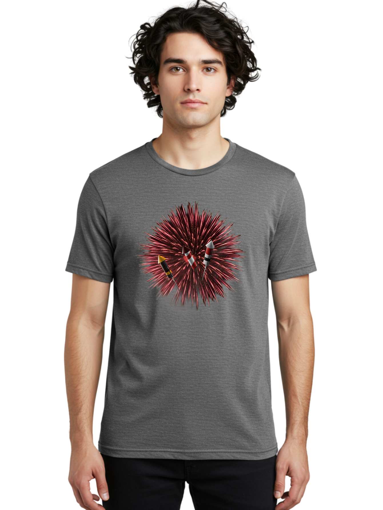 Party-Poppers Men'S Graphic Tee, 100% Cotton, Comfortable Casual Summer Wear, Machine Washable, Porcupine With Quills, 3 Arrows Stuck, Wildlife, Animal Defense, Prickly Creature, Hunting Scene, Wildlife Photography, Quill Attack Bad407