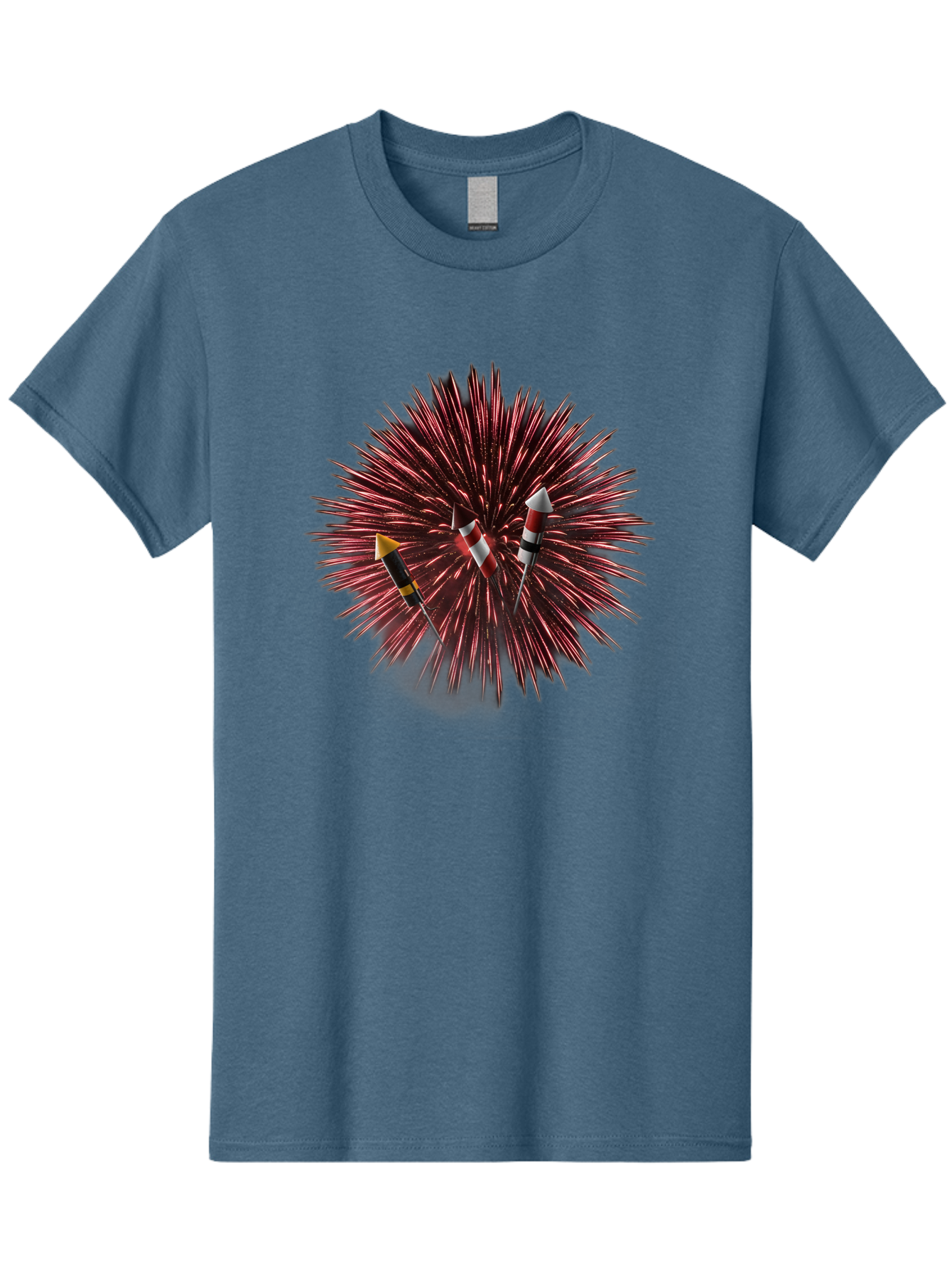 Party-Poppers Men'S Graphic Tee, 100% Cotton, Comfortable Casual Summer Wear, Machine Washable, Porcupine With Quills, 3 Arrows Stuck, Wildlife, Animal Defense, Prickly Creature, Hunting Scene, Wildlife Photography, Quill Attack Bad407