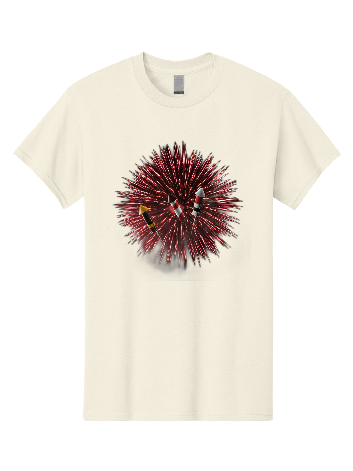 Party-Poppers Men'S Graphic Tee, 100% Cotton, Comfortable Casual Summer Wear, Machine Washable, Porcupine With Quills, 3 Arrows Stuck, Wildlife, Animal Defense, Prickly Creature, Hunting Scene, Wildlife Photography, Quill Attack Bad407