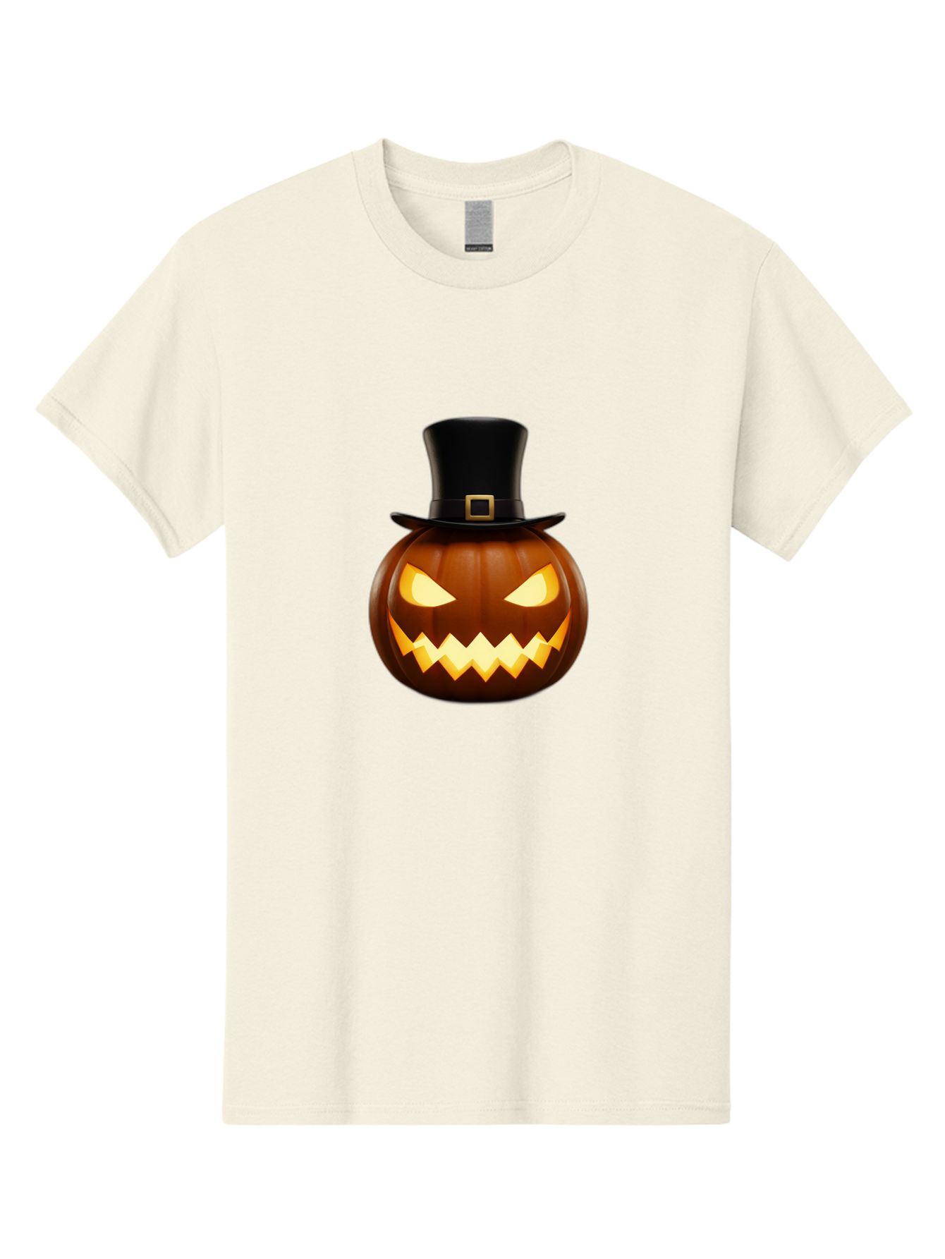 Pilgrim-Jack-O-Lantern Men'S Graphic Tee, 100% Cotton, Comfortable Casual Summer Wear, Machine Washable, Carved Pumpkin, Jack-O'-Lantern, Halloween Decorations, Spooky Atmosphere, Glowing Eyes, Pilgrim Hat, Autumnal Festivities, Bad414