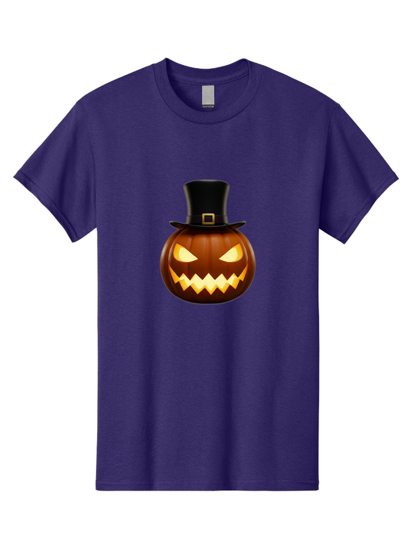 Pilgrim-Jack-O-Lantern Men'S Graphic Tee, 100% Cotton, Comfortable Casual Summer Wear, Machine Washable, Carved Pumpkin, Jack-O'-Lantern, Halloween Decorations, Spooky Atmosphere, Glowing Eyes, Pilgrim Hat, Autumnal Festivities, Bad414