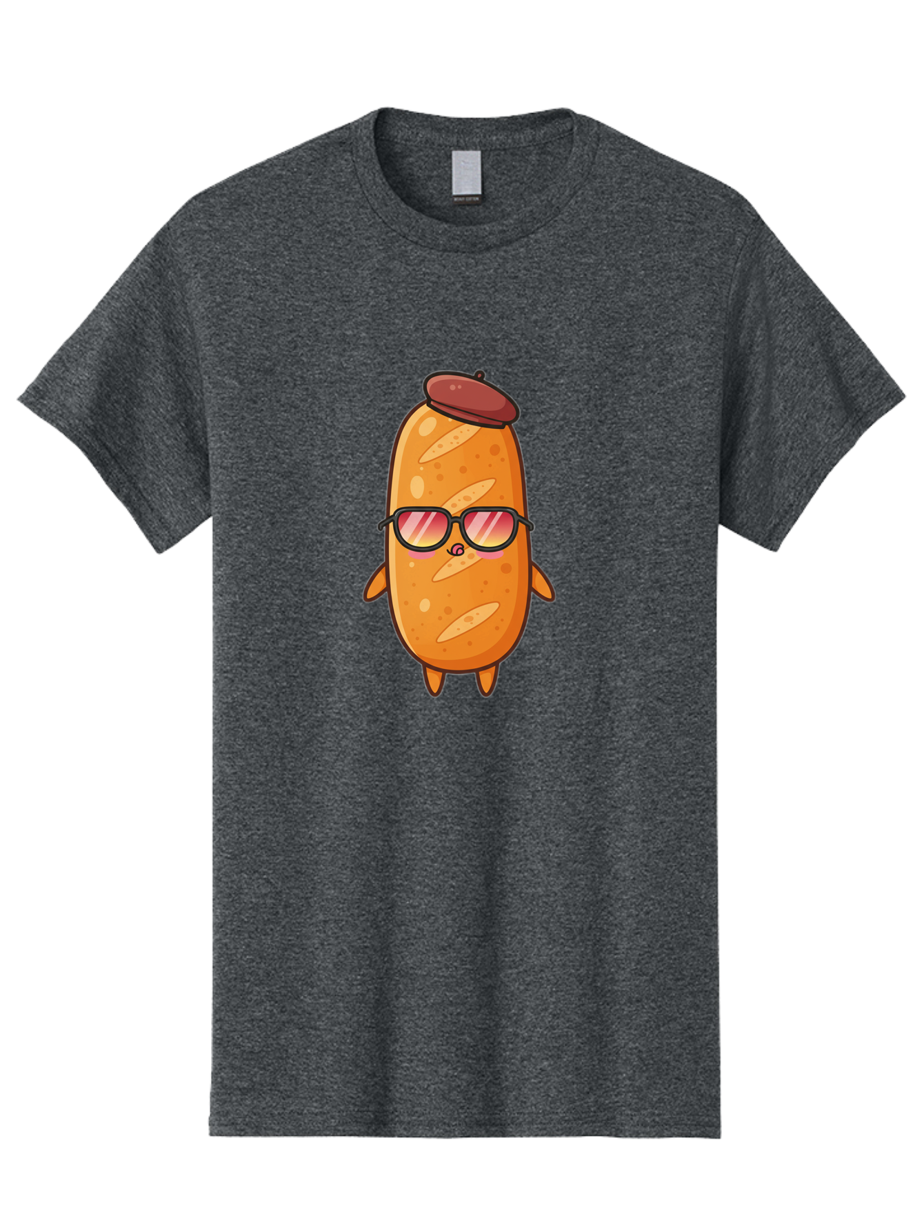 Potato-Head Men'S Graphic Tee, 100% Cotton, Comfortable Casual Summer Wear, Machine Washable, Cartoon Potato, Funny Character, Sunglasses, Hat, Kawaii Style, Cute Illustration, Mascot Design, Quirky Character, Humorous Art, Food Character, Bad453