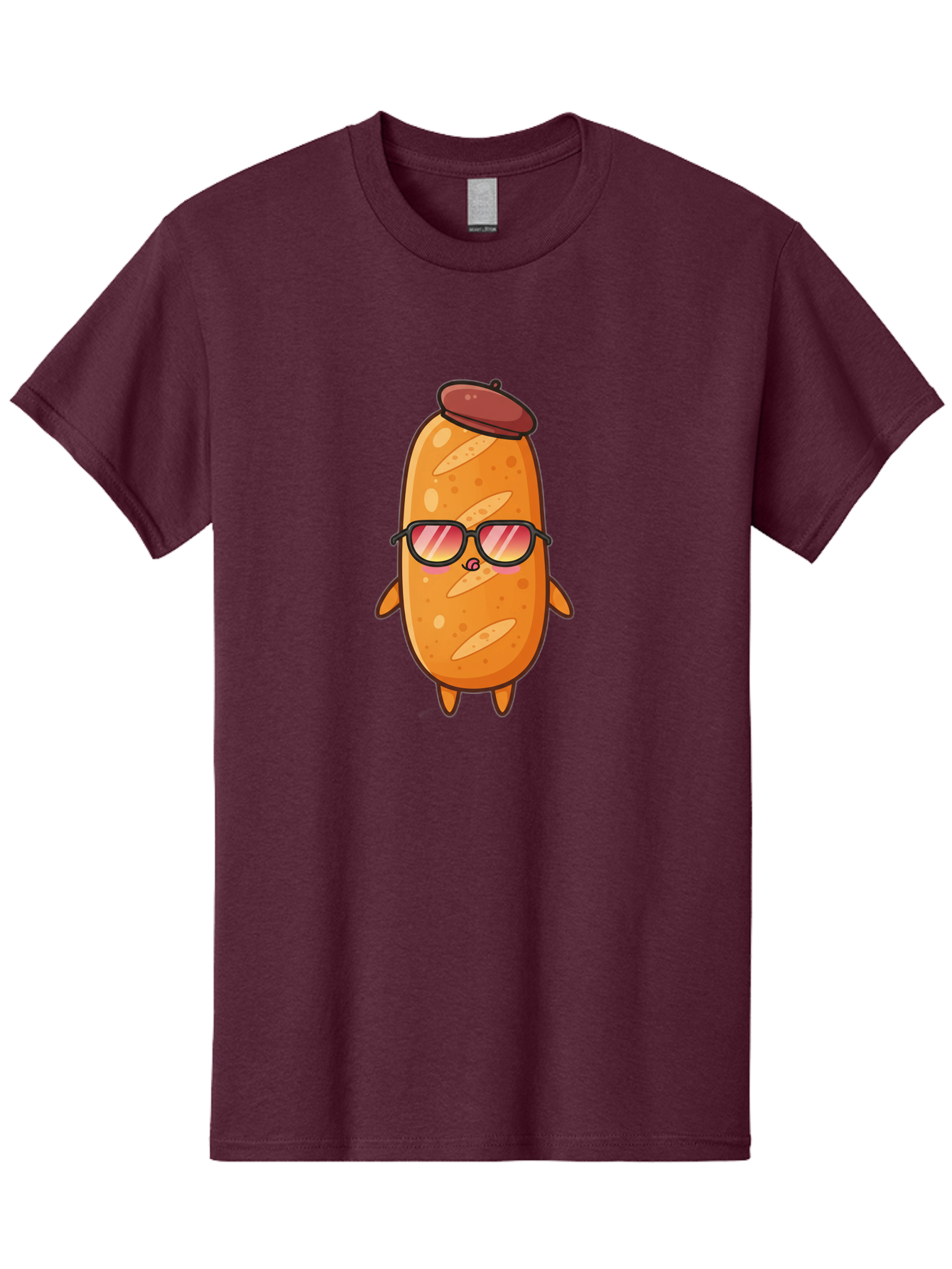 Potato-Head Men'S Graphic Tee, 100% Cotton, Comfortable Casual Summer Wear, Machine Washable, Cartoon Potato, Funny Character, Sunglasses, Hat, Kawaii Style, Cute Illustration, Mascot Design, Quirky Character, Humorous Art, Food Character, Bad453