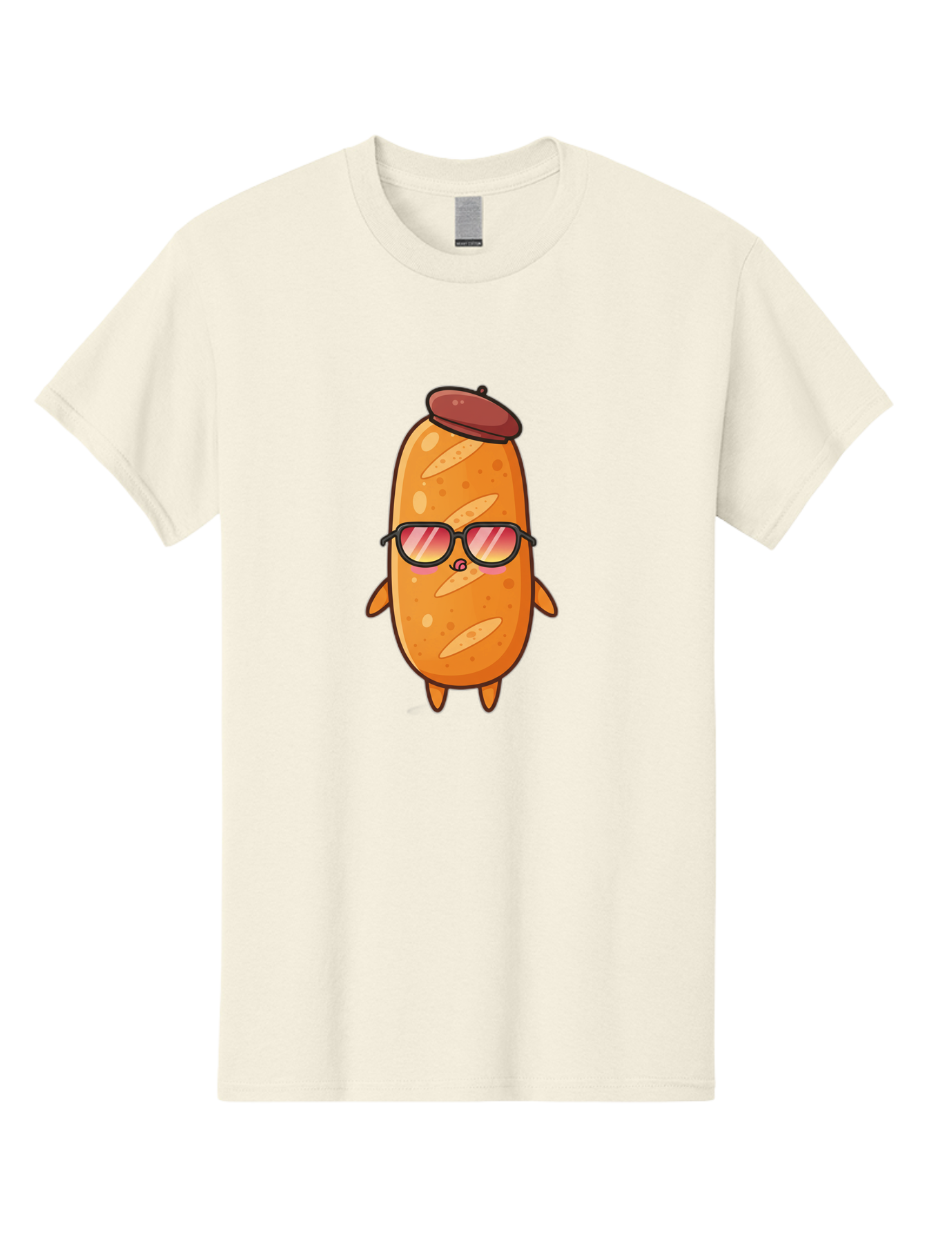 Potato-Head Men'S Graphic Tee, 100% Cotton, Comfortable Casual Summer Wear, Machine Washable, Cartoon Potato, Funny Character, Sunglasses, Hat, Kawaii Style, Cute Illustration, Mascot Design, Quirky Character, Humorous Art, Food Character, Bad453