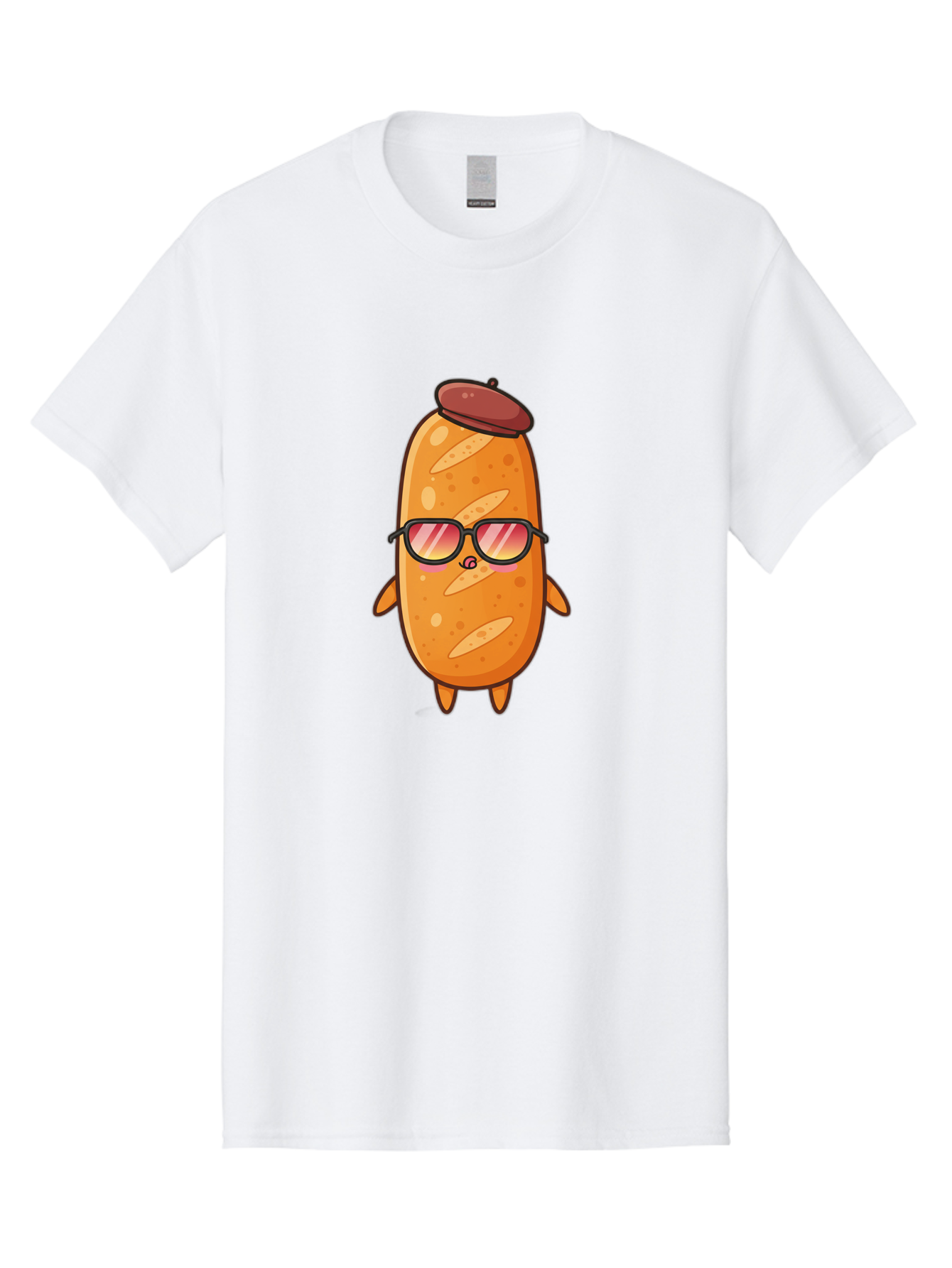 Potato-Head Men'S Graphic Tee, 100% Cotton, Comfortable Casual Summer Wear, Machine Washable, Cartoon Potato, Funny Character, Sunglasses, Hat, Kawaii Style, Cute Illustration, Mascot Design, Quirky Character, Humorous Art, Food Character, Bad453