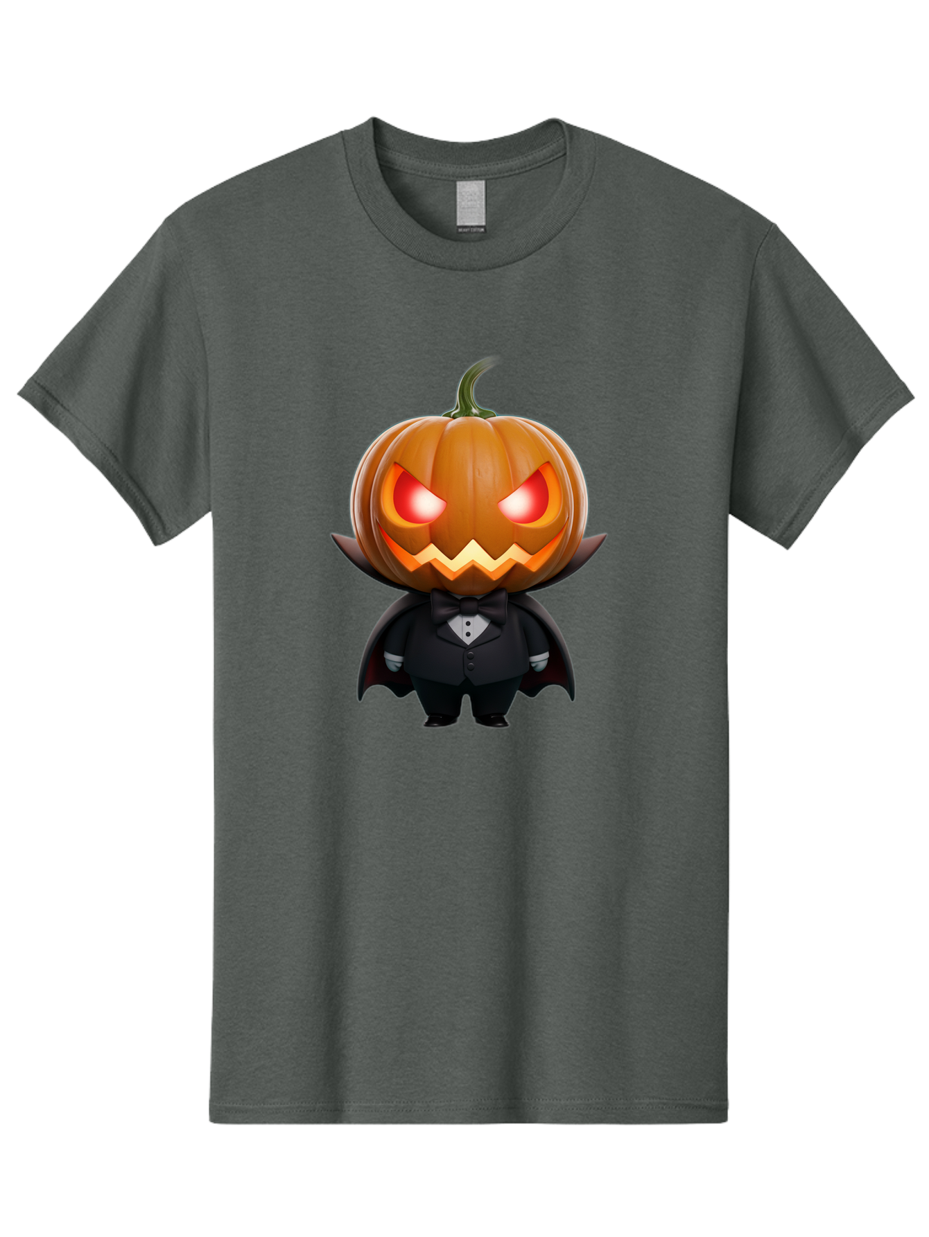 Pumpkinhead-Vampire Men'S Graphic Tee, 100% Cotton, Comfortable Casual Summer Wear, Machine Washable, Jack-O-Lantern, Vampire, Halloween, Pumpkin, Cartoon Character, Tuxedo, Horror Theme, Spooky, Funny, Costume Bad457