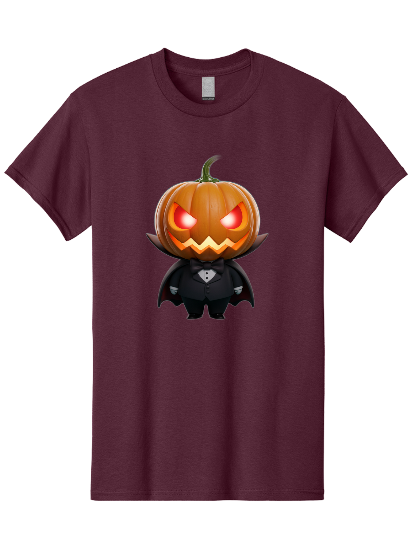 Pumpkinhead-Vampire Men'S Graphic Tee, 100% Cotton, Comfortable Casual Summer Wear, Machine Washable, Jack-O-Lantern, Vampire, Halloween, Pumpkin, Cartoon Character, Tuxedo, Horror Theme, Spooky, Funny, Costume Bad457
