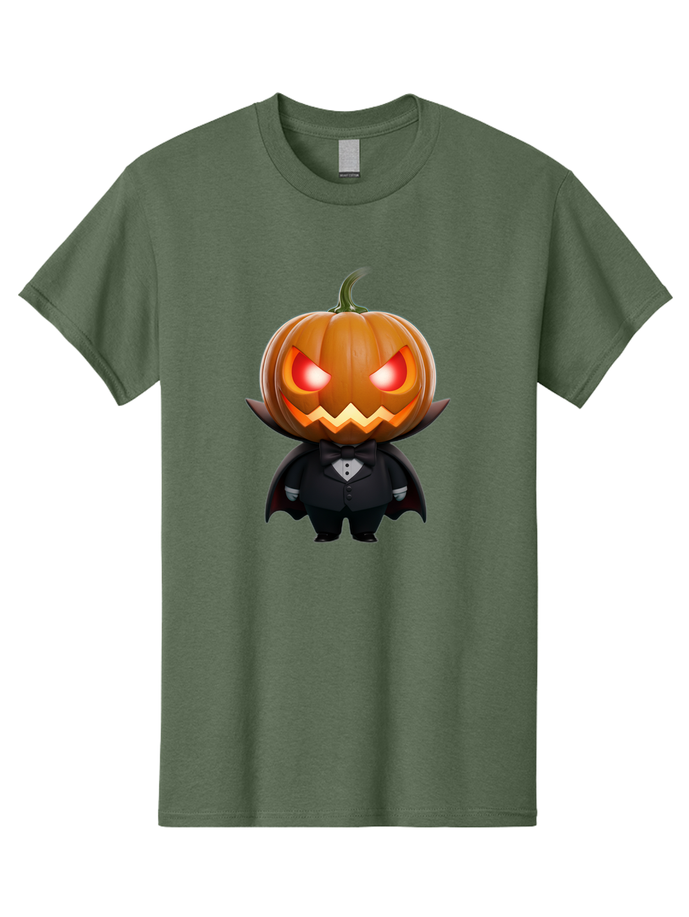 Pumpkinhead-Vampire Men'S Graphic Tee, 100% Cotton, Comfortable Casual Summer Wear, Machine Washable, Jack-O-Lantern, Vampire, Halloween, Pumpkin, Cartoon Character, Tuxedo, Horror Theme, Spooky, Funny, Costume Bad457