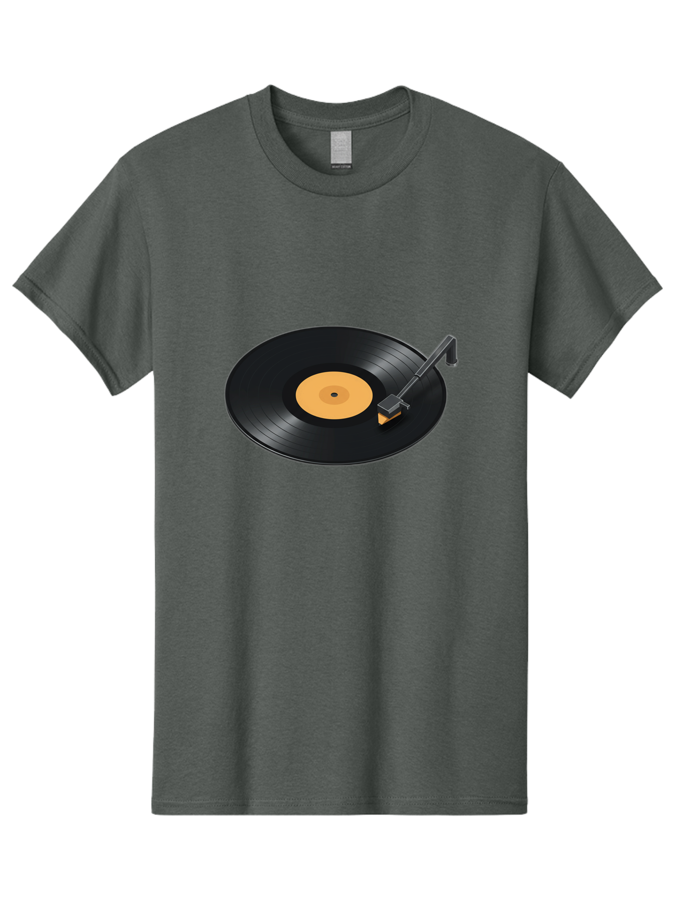 Record-Player-1 Men'S Graphic Tee, 100% Cotton, Comfortable Casual Summer Wear, Machine Washable, Vinyl Record, Record Player, Music Playback, Nostalgic Sound, Analog Music, Retro Audio, Turntable, Vinyl Playback, Music Nostalgia Bad481