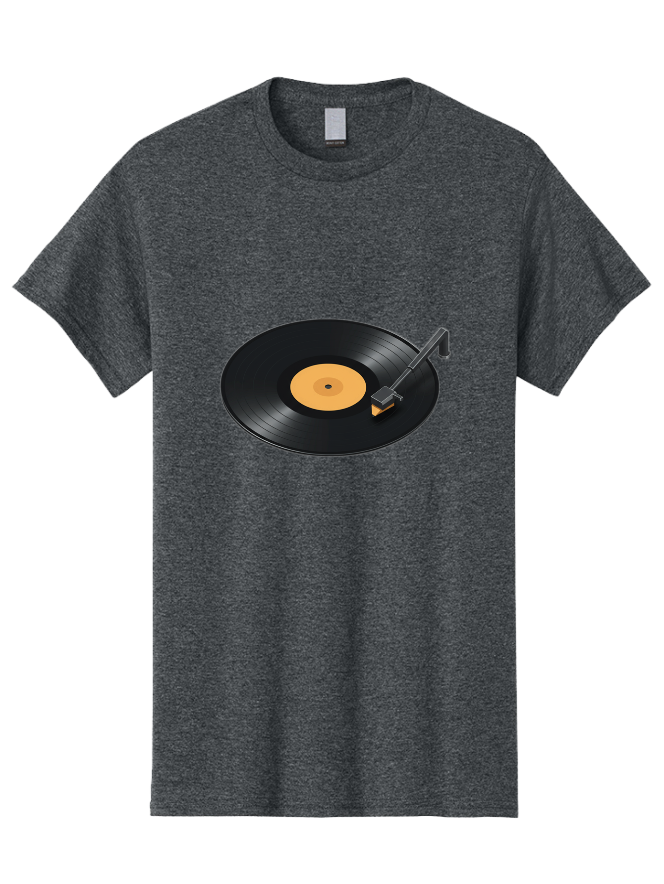 Record-Player-1 Men'S Graphic Tee, 100% Cotton, Comfortable Casual Summer Wear, Machine Washable, Vinyl Record, Record Player, Music Playback, Nostalgic Sound, Analog Music, Retro Audio, Turntable, Vinyl Playback, Music Nostalgia Bad481