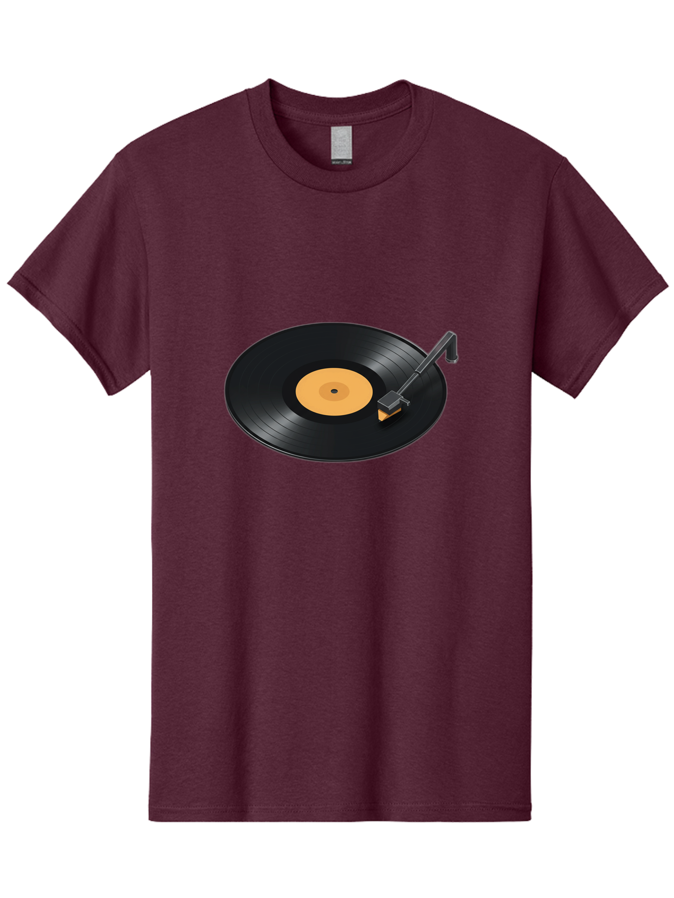Record-Player-1 Men'S Graphic Tee, 100% Cotton, Comfortable Casual Summer Wear, Machine Washable, Vinyl Record, Record Player, Music Playback, Nostalgic Sound, Analog Music, Retro Audio, Turntable, Vinyl Playback, Music Nostalgia Bad481