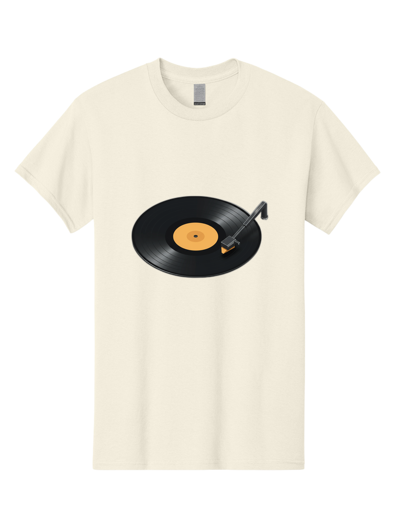 Record-Player-1 Men'S Graphic Tee, 100% Cotton, Comfortable Casual Summer Wear, Machine Washable, Vinyl Record, Record Player, Music Playback, Nostalgic Sound, Analog Music, Retro Audio, Turntable, Vinyl Playback, Music Nostalgia Bad481