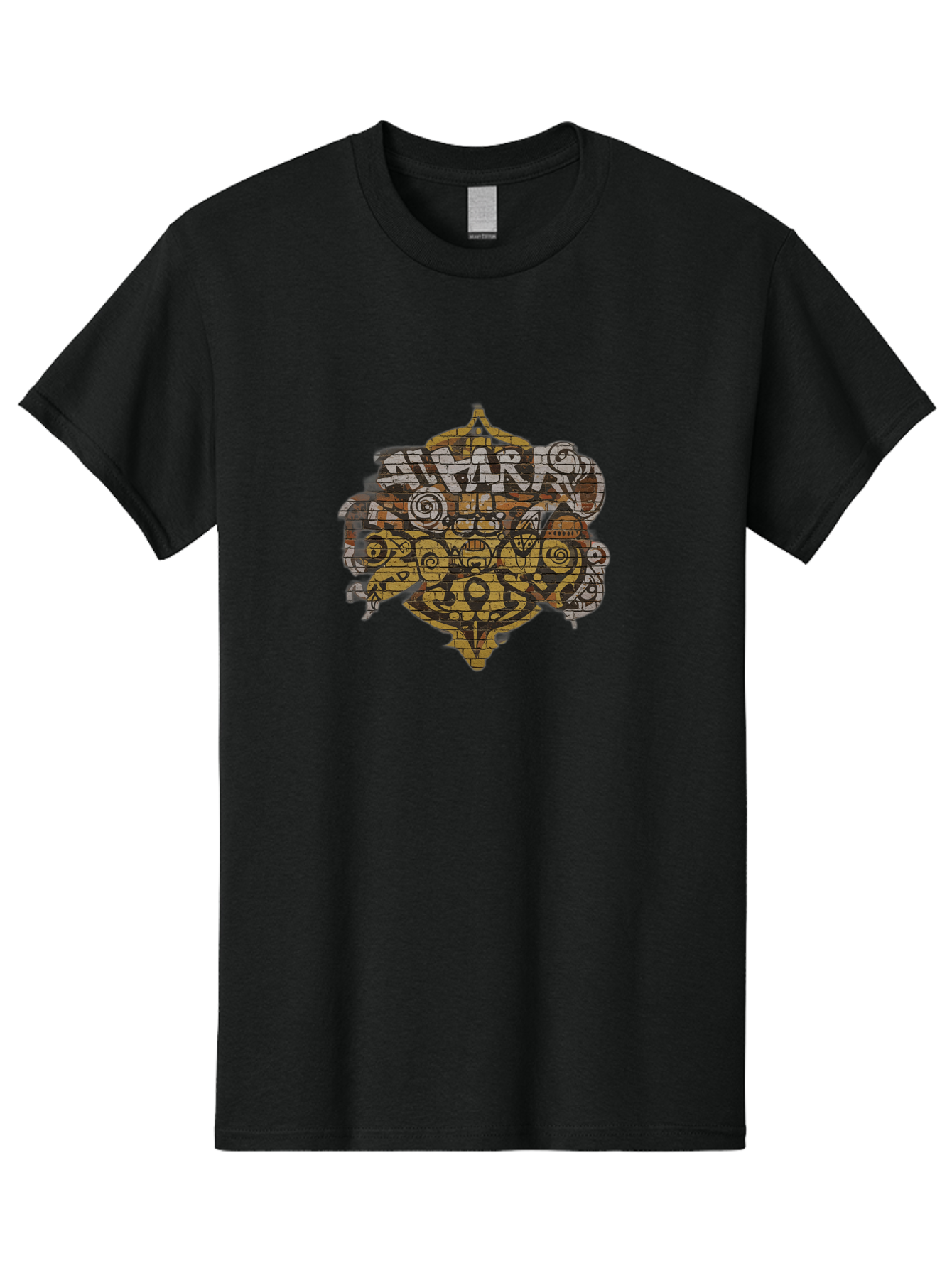 Shark Men'S Graphic Tee, 100% Cotton, Comfortable Casual Summer Wear, Machine Washable, Graffiti Art, Street Art, Urban Culture, Abstract Shapes, Bold Colors, Dynamic Composition, Graffiti Style, Street Wear Inspiration, Urban Decay, Bad534