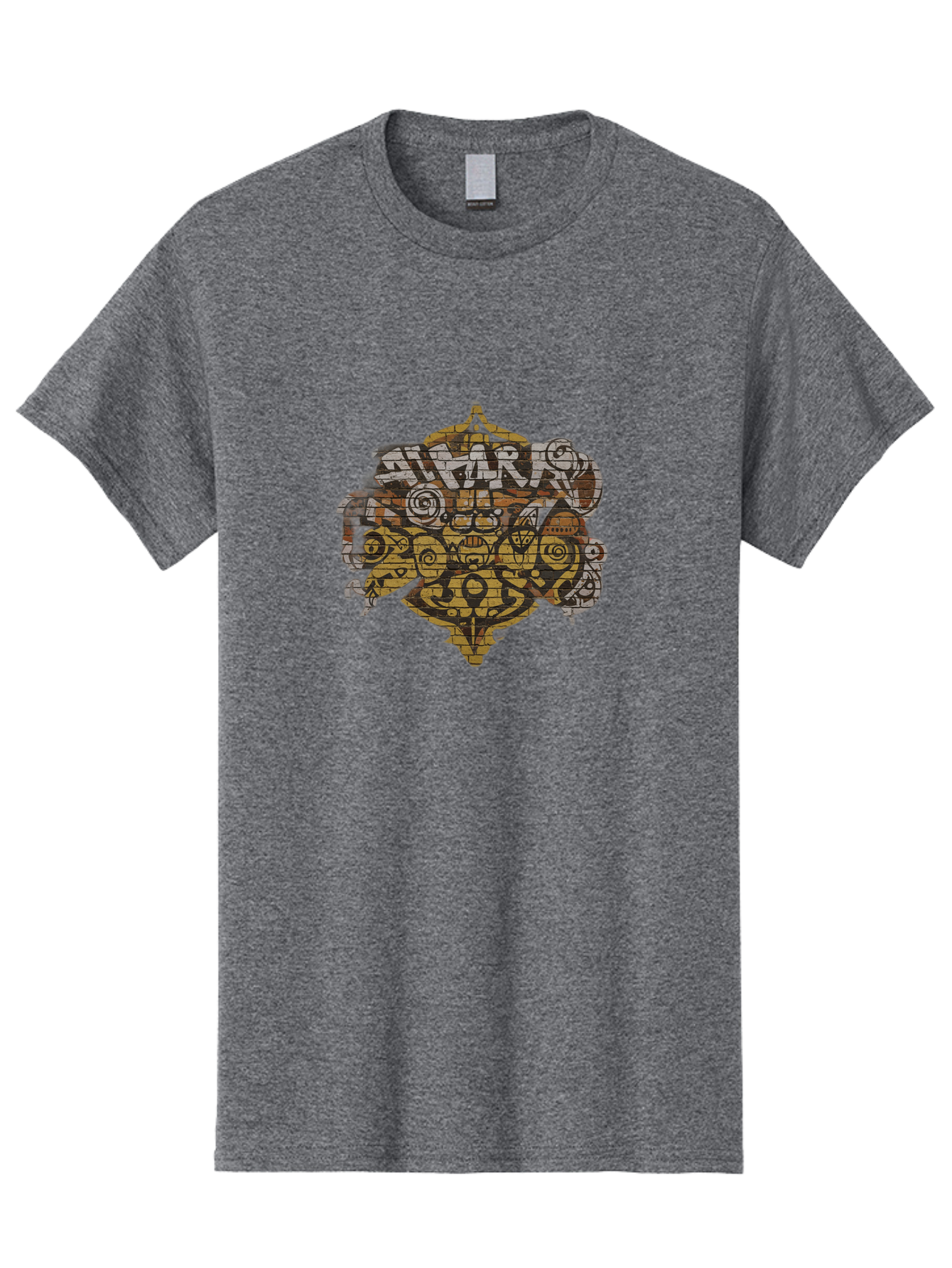 Shark Men'S Graphic Tee, 100% Cotton, Comfortable Casual Summer Wear, Machine Washable, Graffiti Art, Street Art, Urban Culture, Abstract Shapes, Bold Colors, Dynamic Composition, Graffiti Style, Street Wear Inspiration, Urban Decay, Bad534