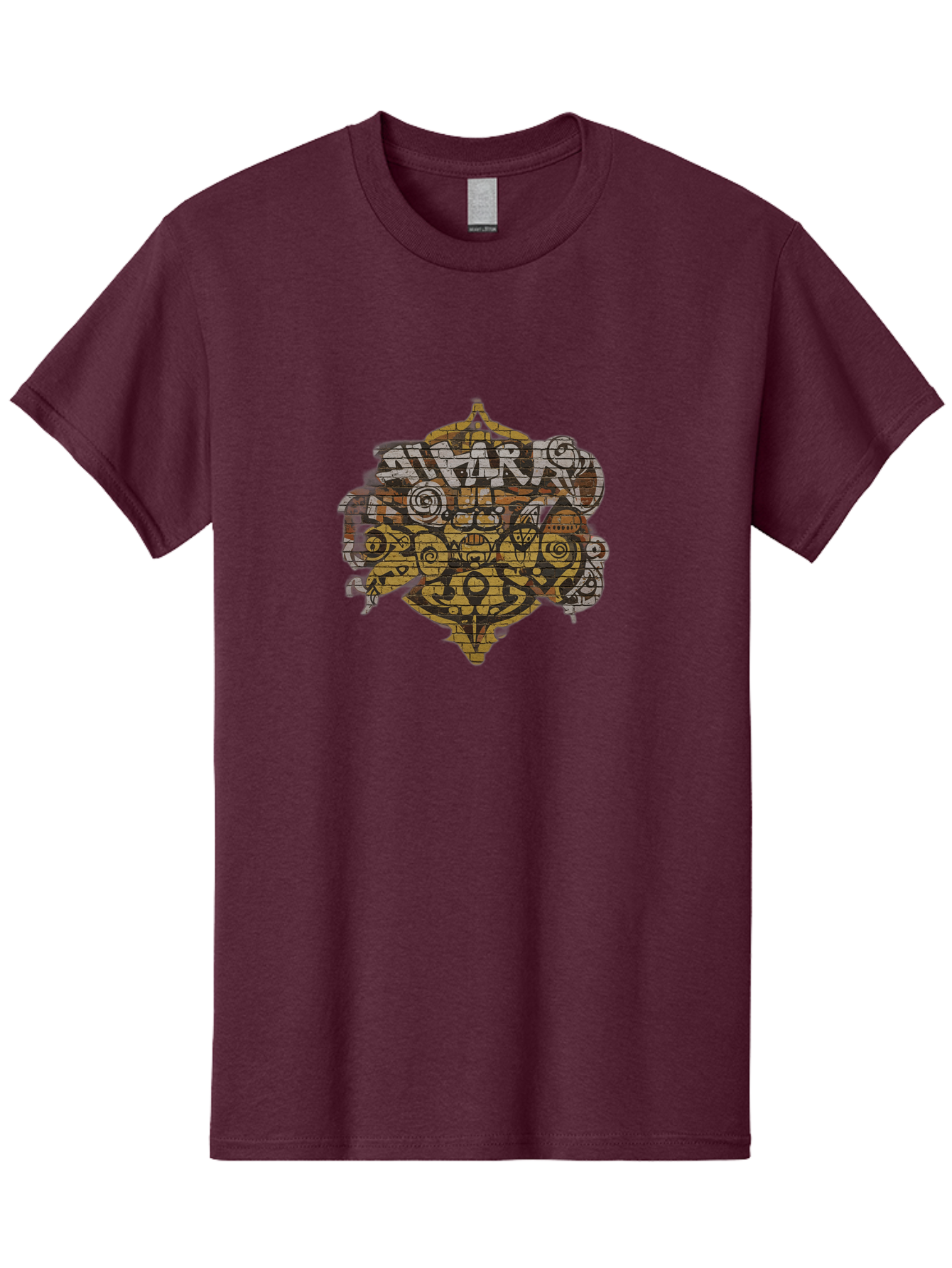 Shark Men'S Graphic Tee, 100% Cotton, Comfortable Casual Summer Wear, Machine Washable, Graffiti Art, Street Art, Urban Culture, Abstract Shapes, Bold Colors, Dynamic Composition, Graffiti Style, Street Wear Inspiration, Urban Decay, Bad534