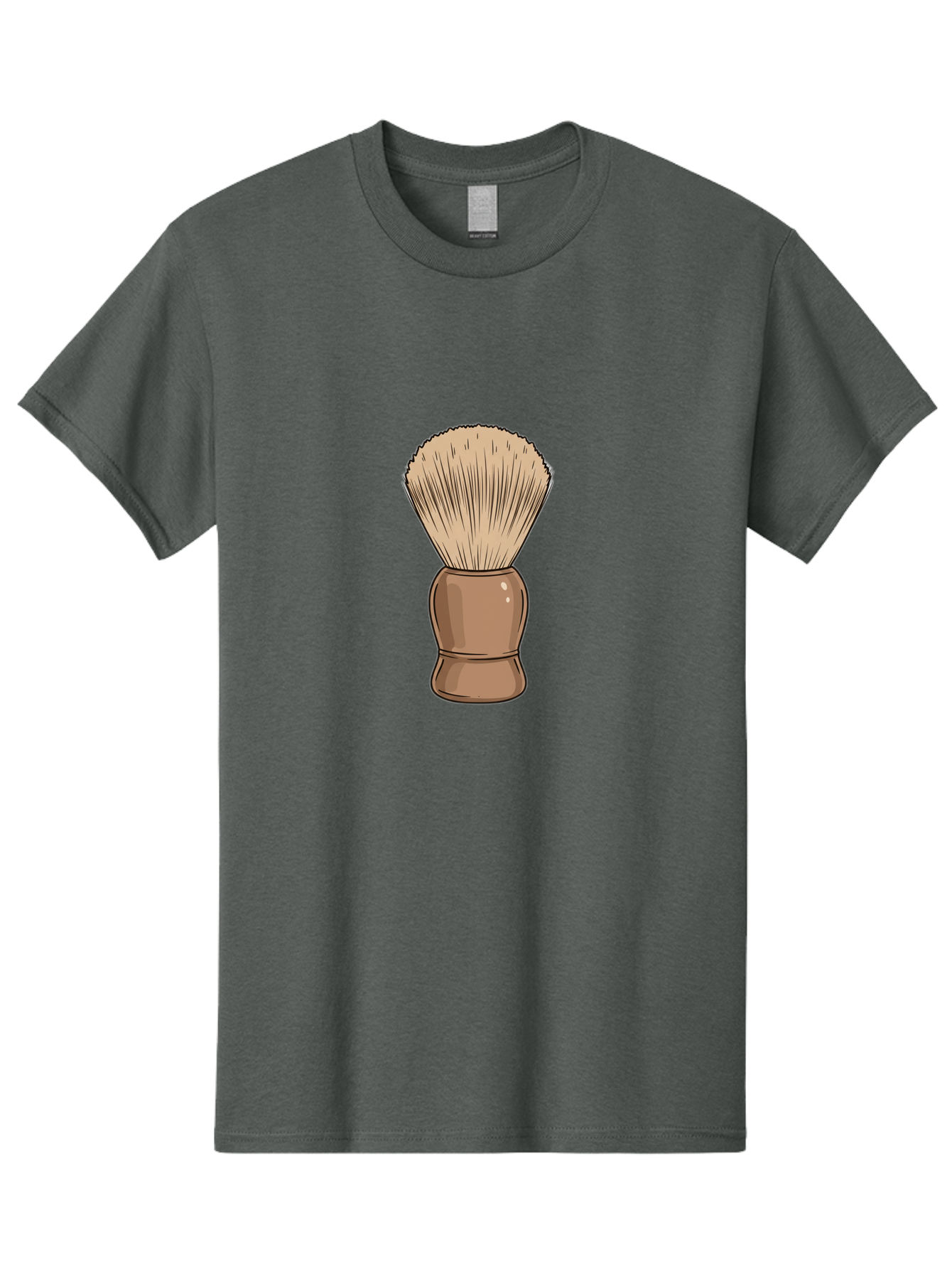 Shaving-Brush Men'S Graphic Tee, 100% Cotton, Comfortable Casual Summer Wear, Machine Washable, Shaving Brush, Shaving Kit, Men'S Grooming, Barber Tools, Traditional Shaving, Grooming Accessories, Soap Brush, Classic Shave Bad545