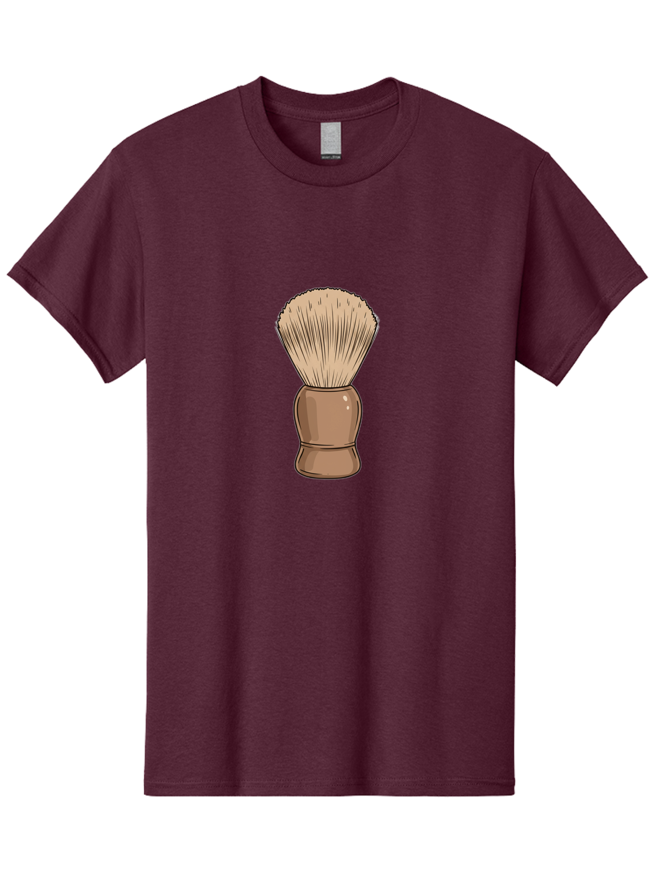 Shaving-Brush Men'S Graphic Tee, 100% Cotton, Comfortable Casual Summer Wear, Machine Washable, Shaving Brush, Shaving Kit, Men'S Grooming, Barber Tools, Traditional Shaving, Grooming Accessories, Soap Brush, Classic Shave Bad545