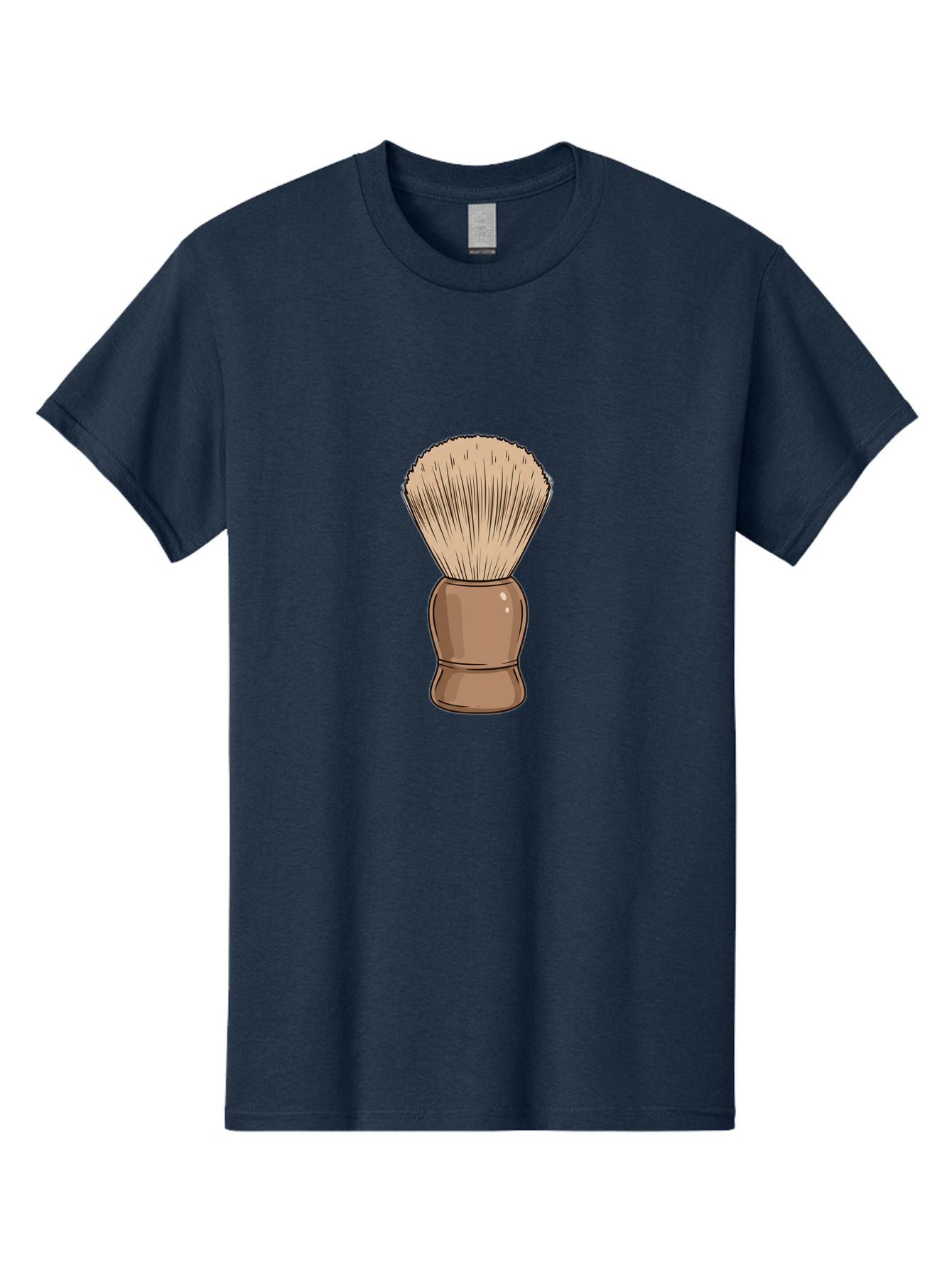 Shaving-Brush Men'S Graphic Tee, 100% Cotton, Comfortable Casual Summer Wear, Machine Washable, Shaving Brush, Shaving Kit, Men'S Grooming, Barber Tools, Traditional Shaving, Grooming Accessories, Soap Brush, Classic Shave Bad545