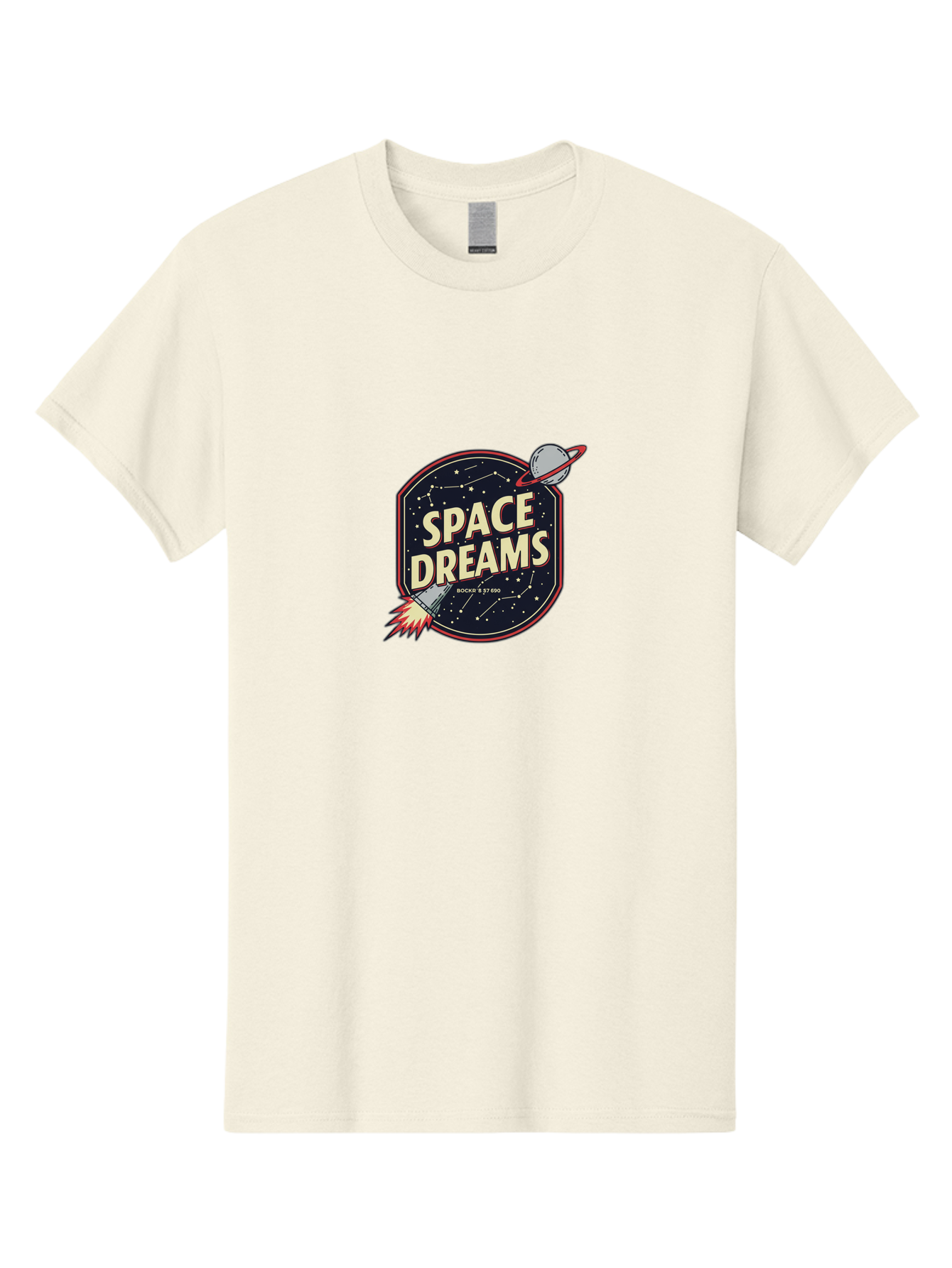 Space-Dreams-3 Men'S Graphic Tee, 100% Cotton, Comfortable Casual Summer Wear, Machine Washable, Space Dreams, Rocket Ship, Stars, Constellations, Planet, Galaxy, Outer Space, Futuristic Design, Retro Style, Vintage Vibe, Space Travel Bad659
