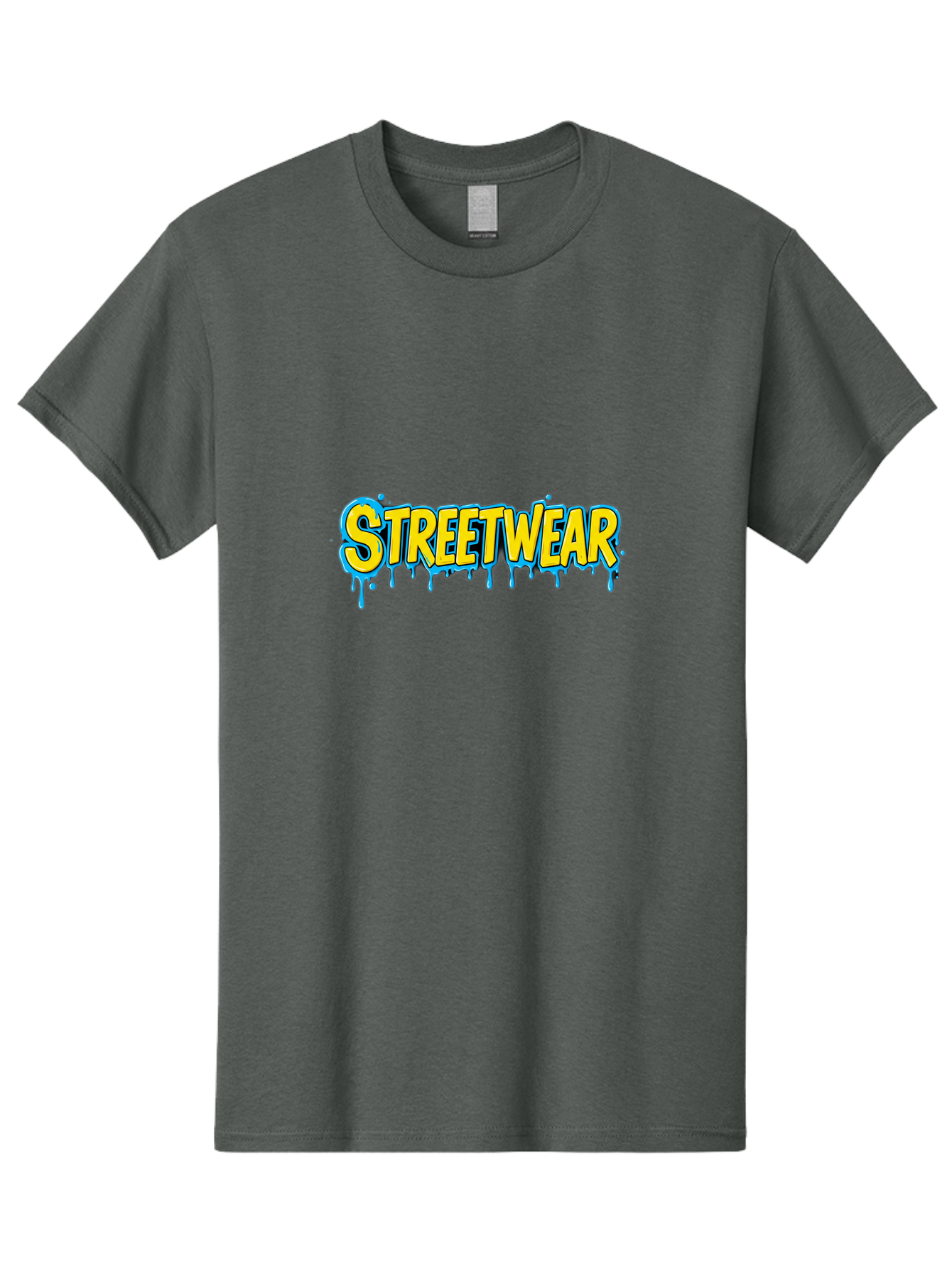 Streetwear-3 Men'S Graphic Tee, 100% Cotton, Comfortable Casual Summer Wear, Machine Washable, Graffiti Style, Streetwear Fashion, Urban Clothing, Trendy Apparel, Drip Art, Bold Typography, Vibrant Colors, Street Style Bad744