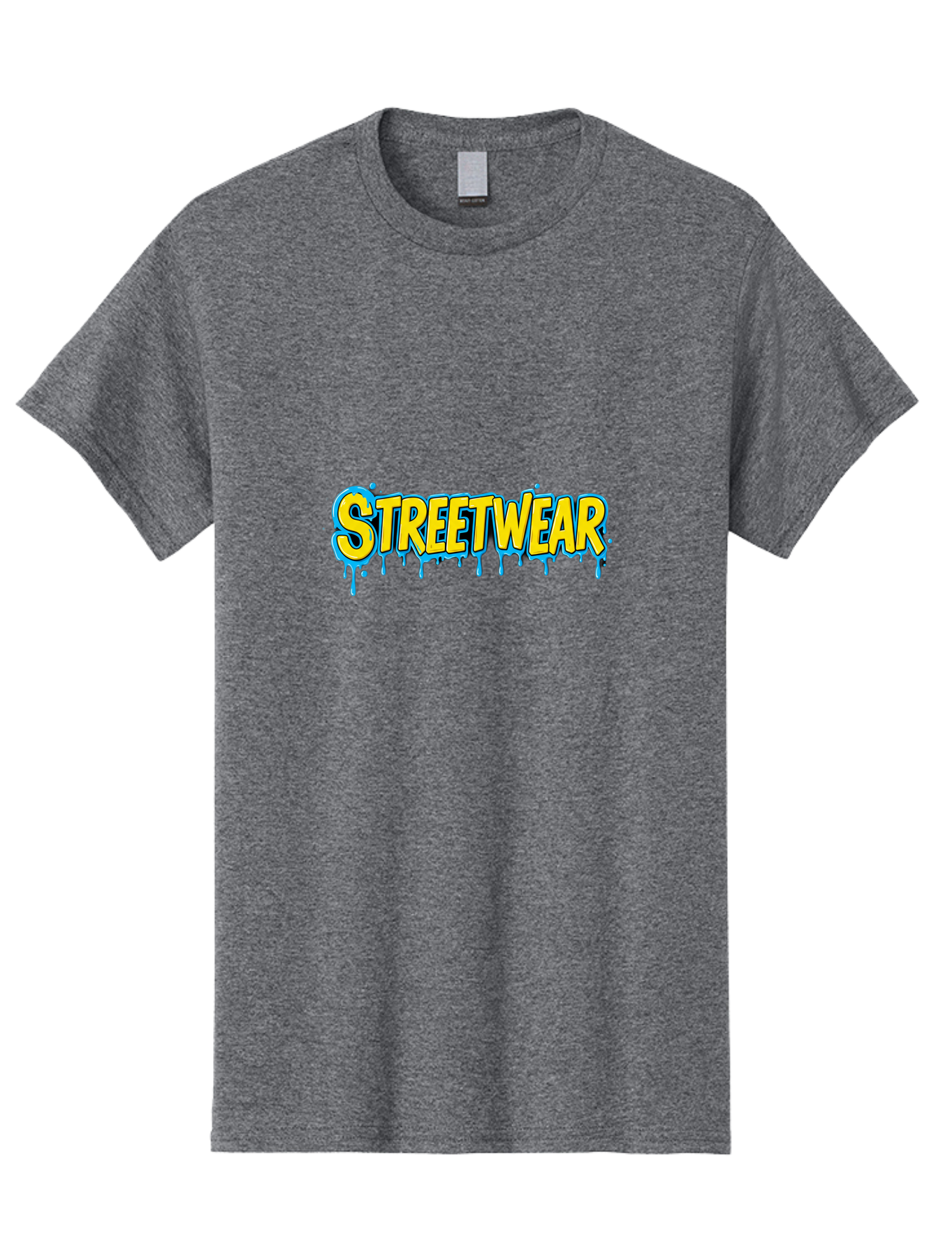 Streetwear-3 Men'S Graphic Tee, 100% Cotton, Comfortable Casual Summer Wear, Machine Washable, Graffiti Style, Streetwear Fashion, Urban Clothing, Trendy Apparel, Drip Art, Bold Typography, Vibrant Colors, Street Style Bad744