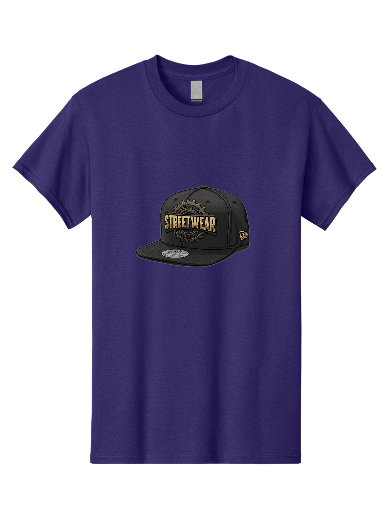 Streetwear-Baseball-Cap Men'S Graphic Tee, 100% Cotton, Comfortable Casual Summer Wear, Machine Washable, Streetwear Fashion, Baseball Cap, Urban Style, Trendy Accessories, Casual Wear, Streetwear Clothing, New Era Cap, Gear Design, Bad745